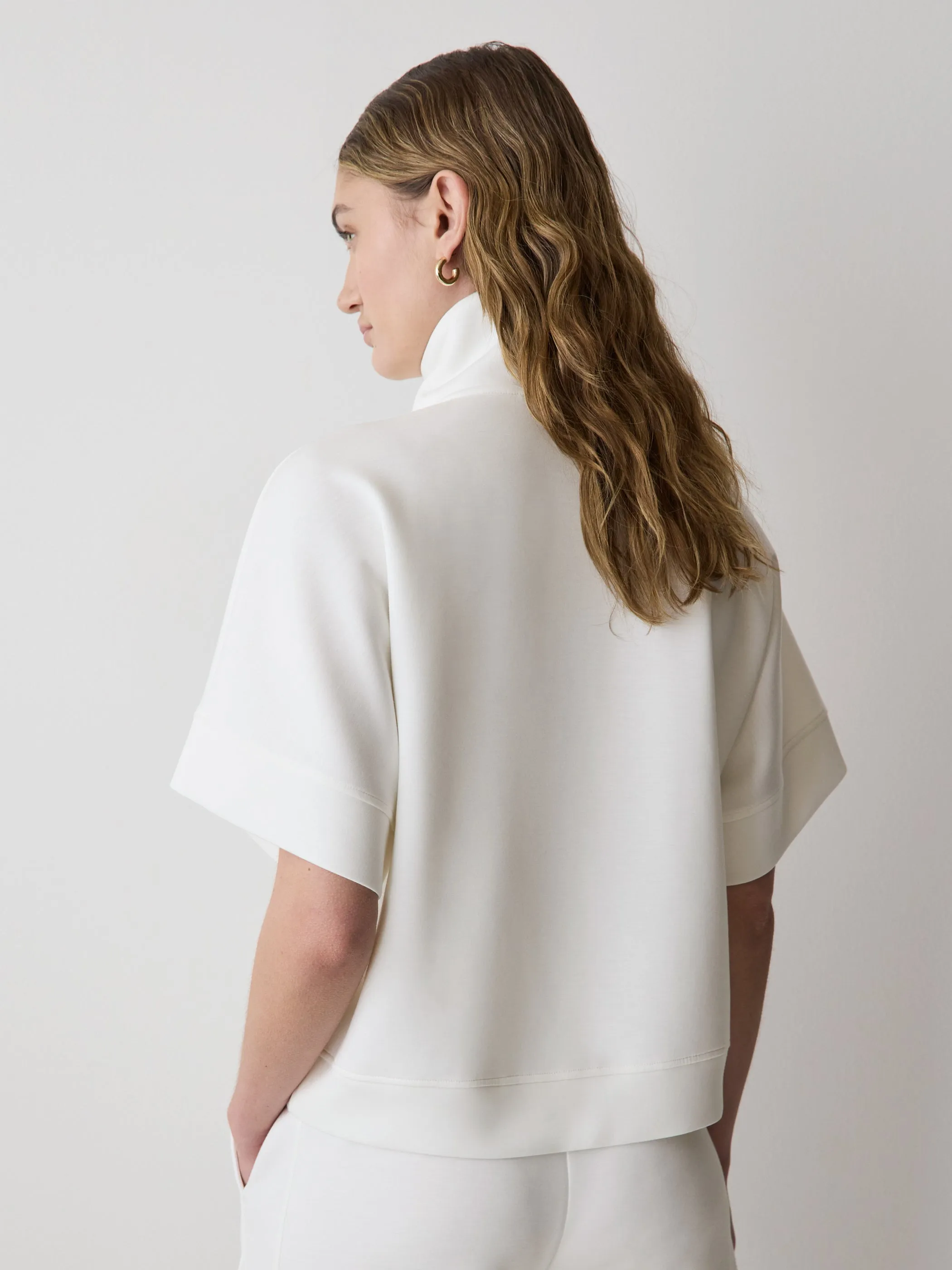 Half-Zip Mock-Neck Top sold by RW&CO. product image thumbnail 3