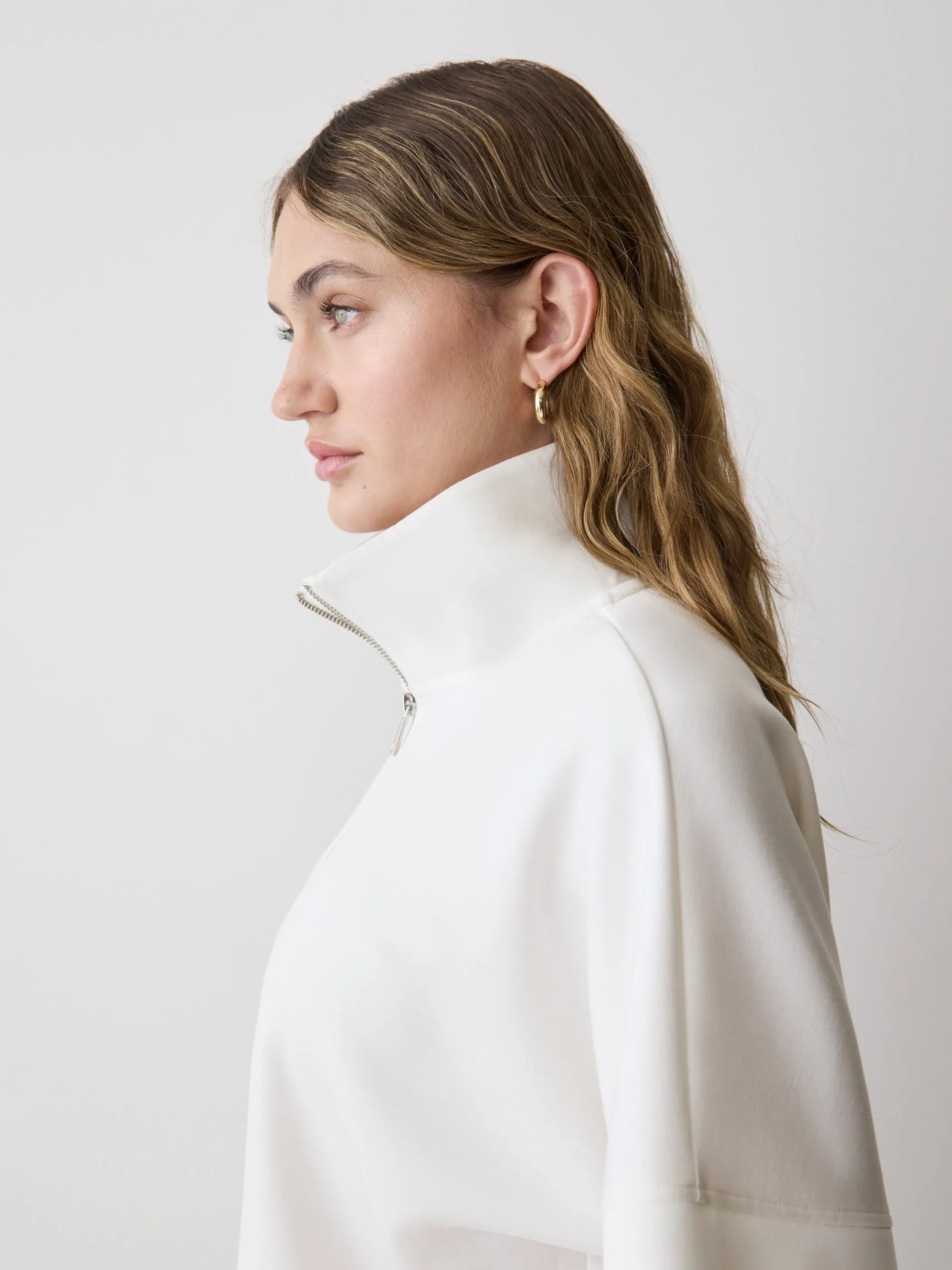 Half-Zip Mock-Neck Top sold by RW&CO. product image thumbnail 4