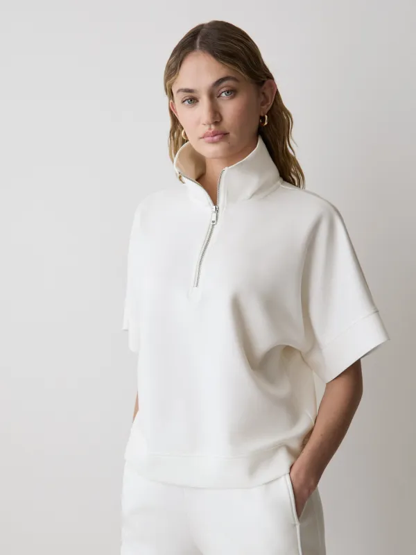 Half-Zip Mock-Neck Top made by RW&CO.