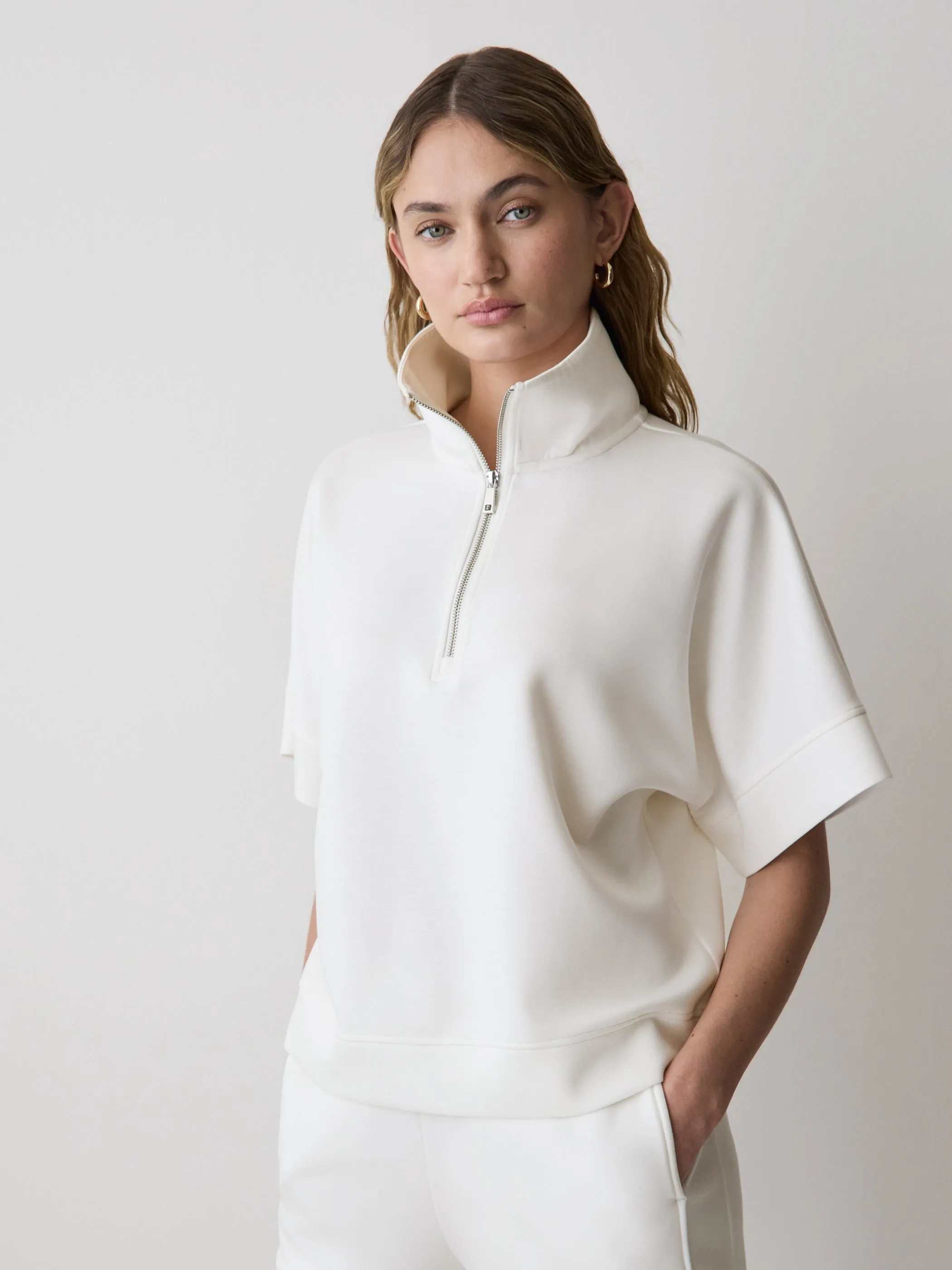Half-Zip Mock-Neck Top sold by RW&CO.