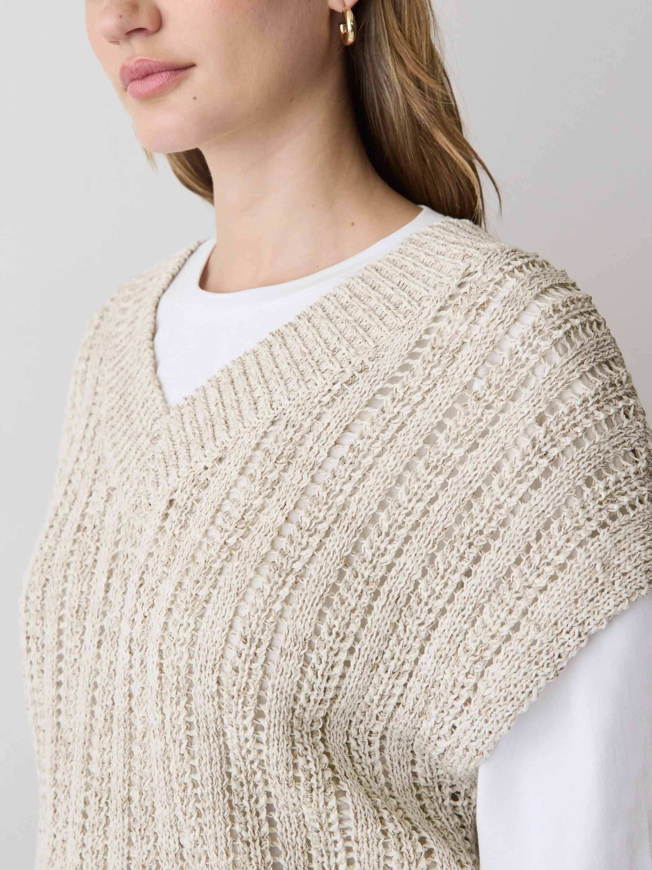 Sleeveless V-Neck Sweater Vest sold by RW&CO. product image thumbnail 4