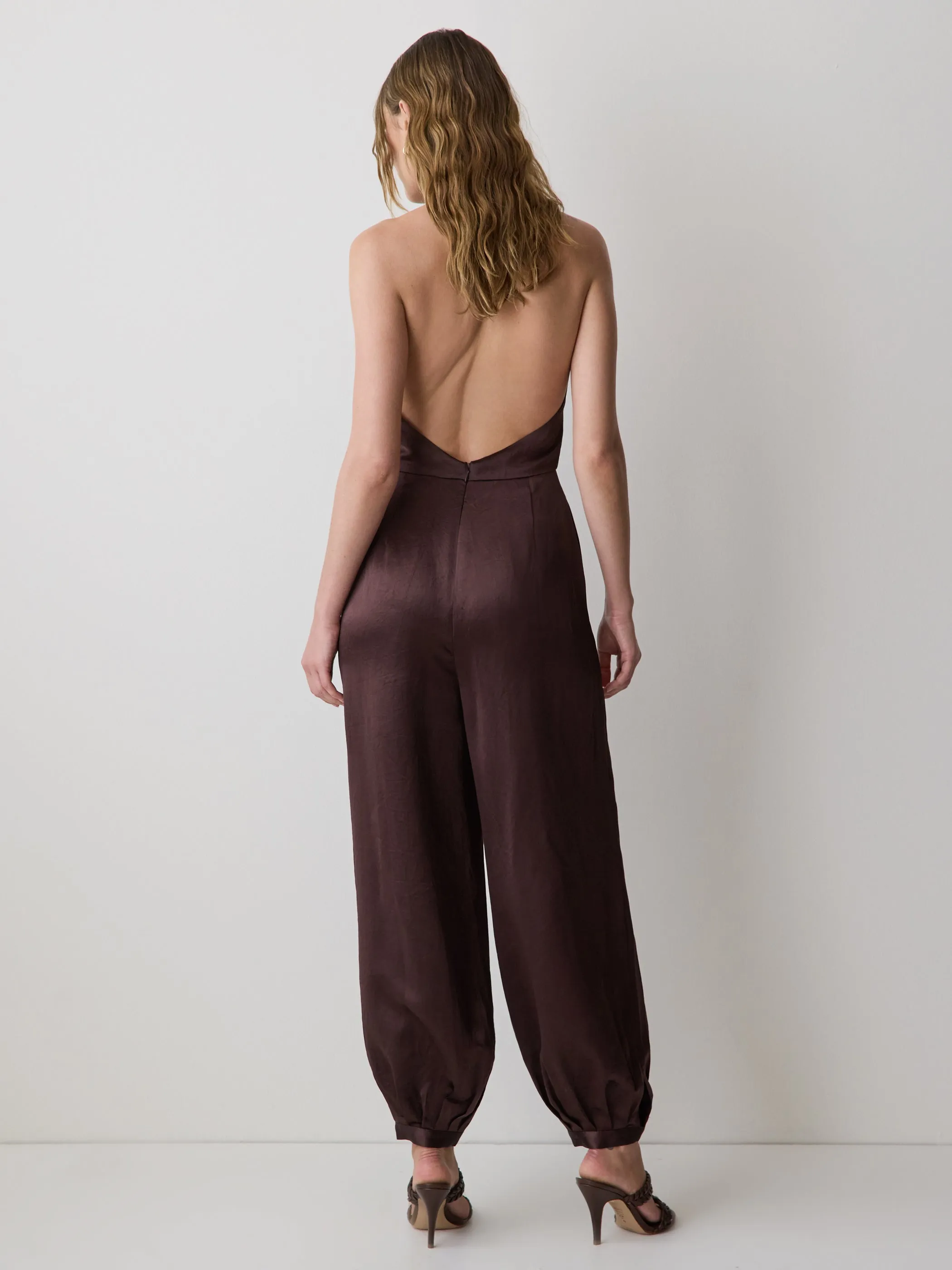 Sleeveless Wide-Leg Jumpsuit with Open Back sold by RW&CO. product image thumbnail 3