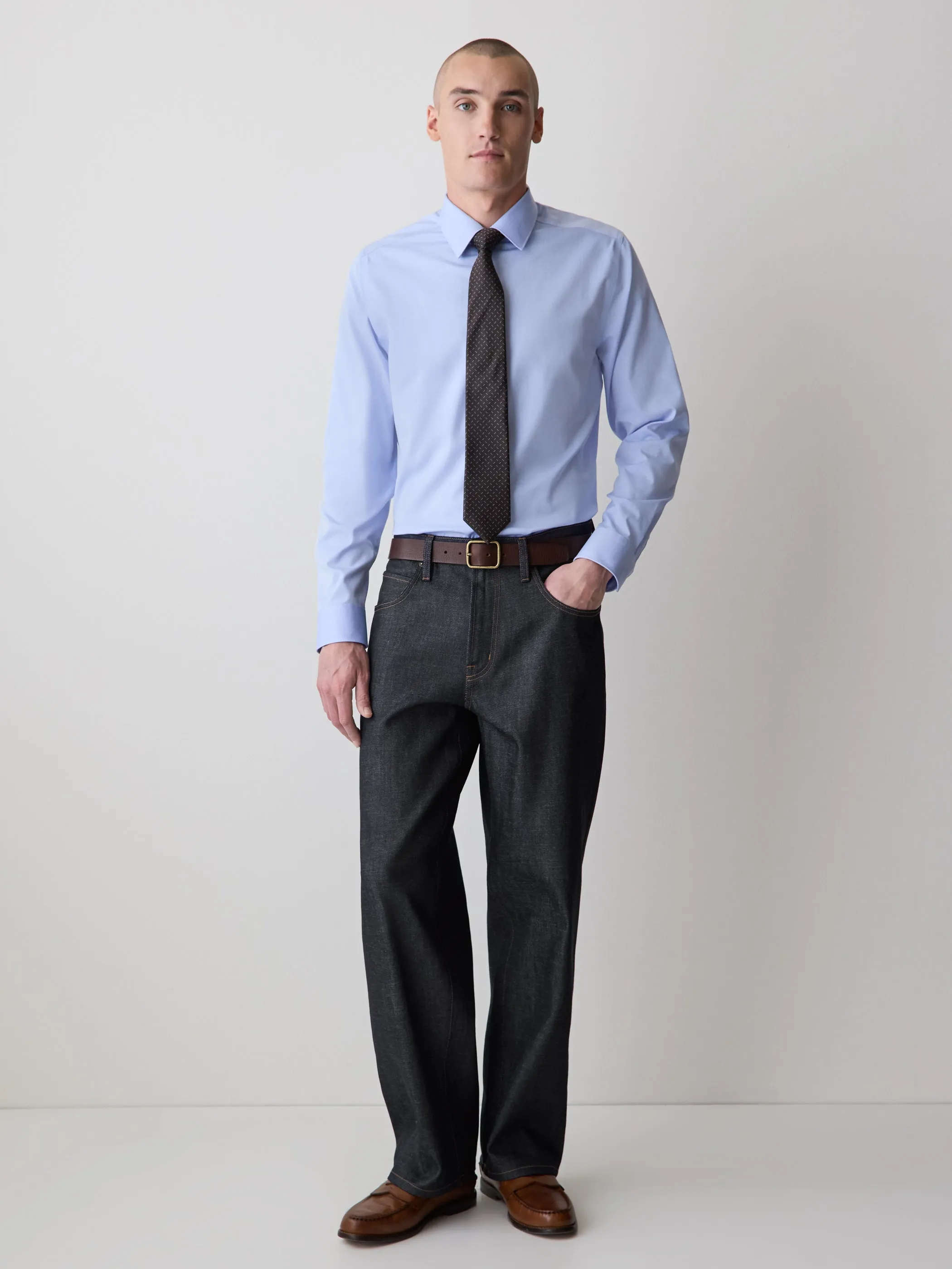 Tailored-Fit Oxford Shirt sold by RW&CO.