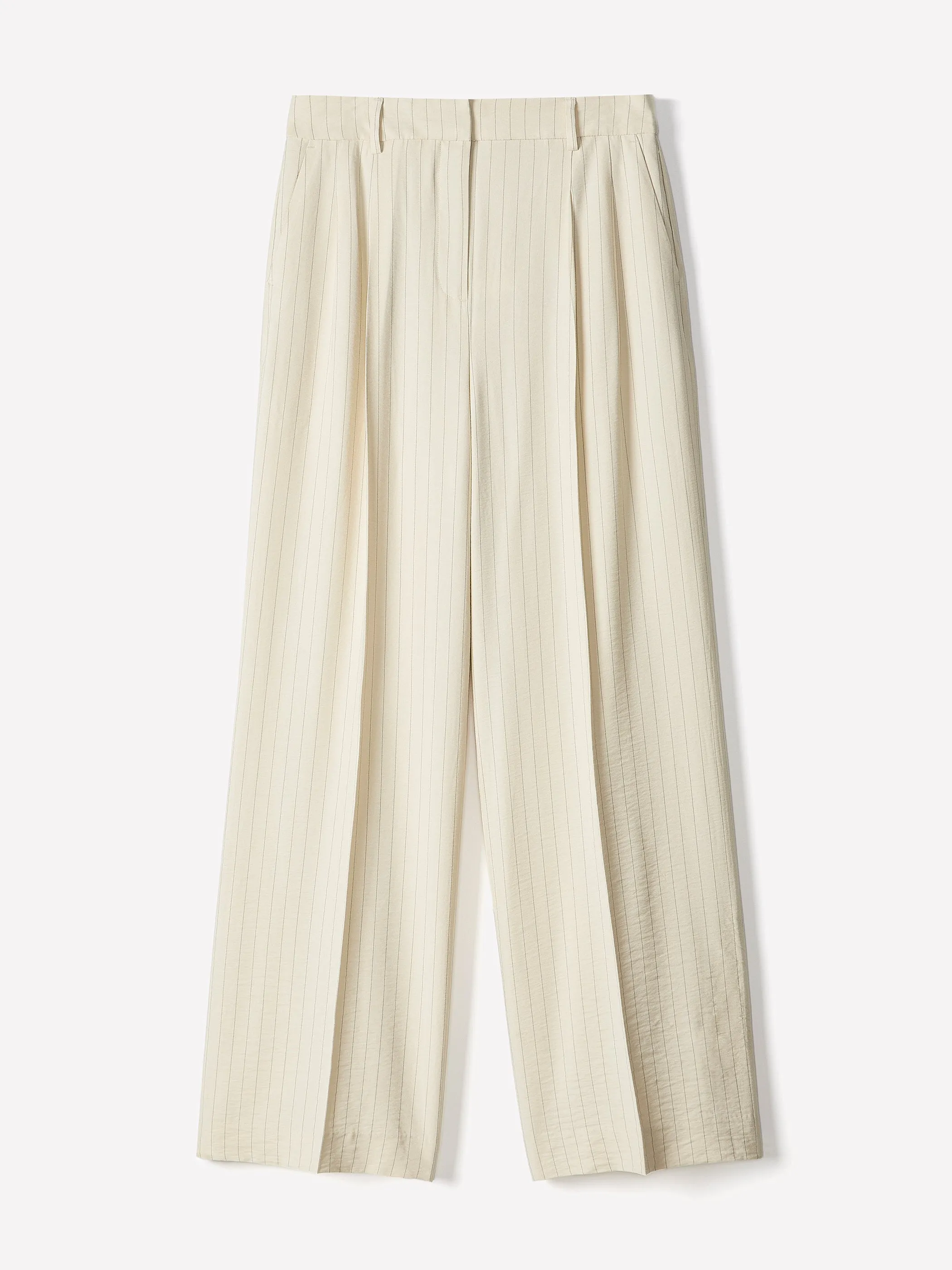 Striped High-Rise Wide-Leg Fluid Pant sold by RW&CO. product image thumbnail 4