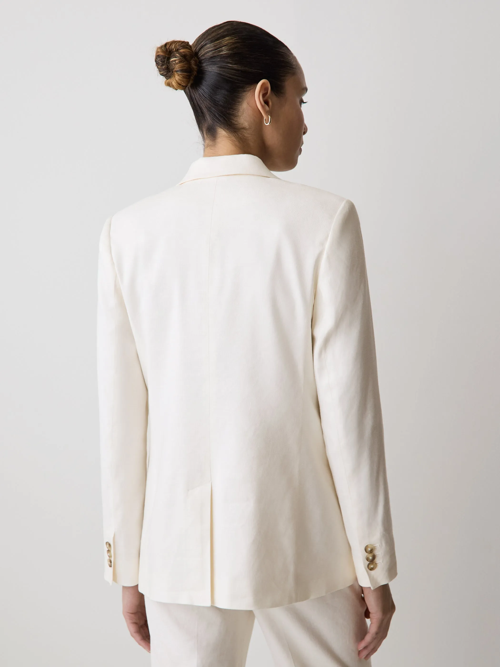 Linen-Blend Blazer sold by RW&CO. product image thumbnail 3