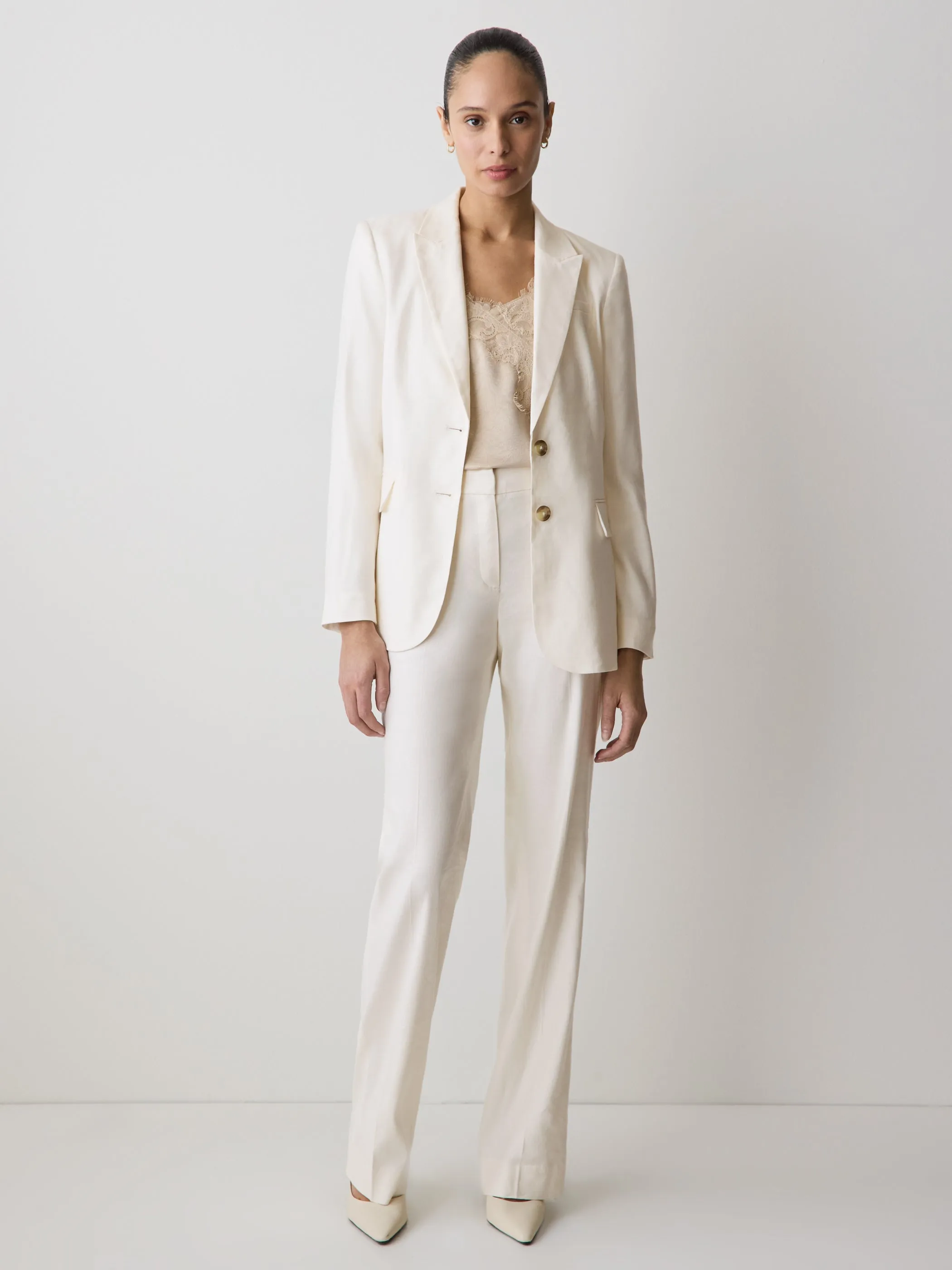 Linen-Blend Blazer sold by RW&CO. product image thumbnail 2