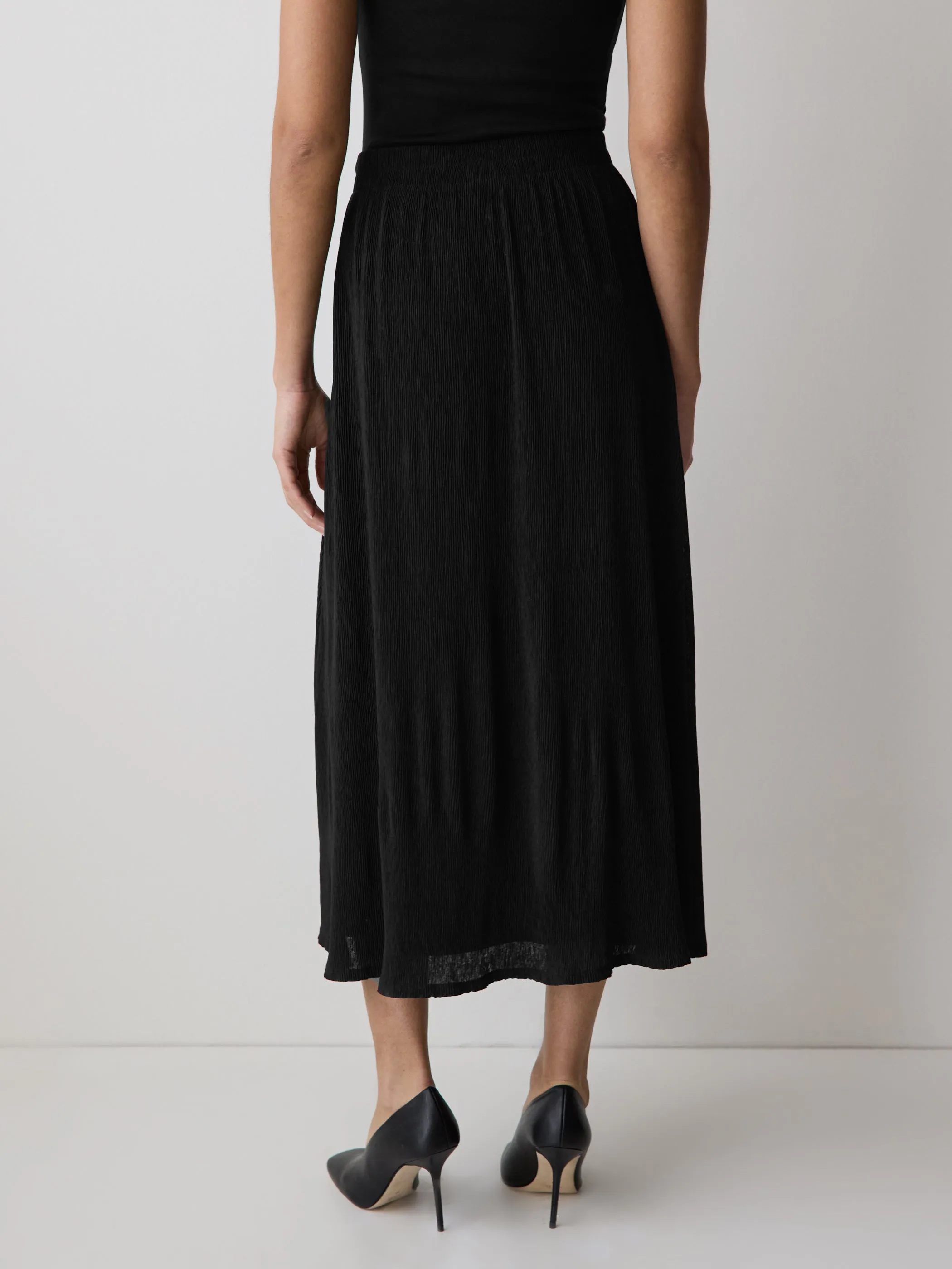 High-Rise Flare Midi Skirt sold by RW&CO. product image thumbnail 3
