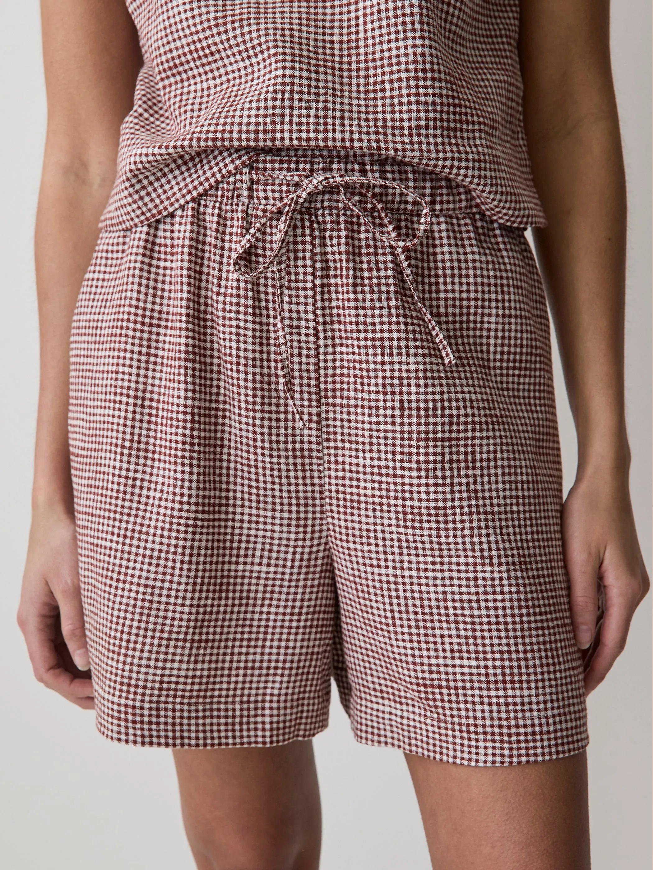 Linen-Blend Mid-Rise Pull-On Short sold by RW&CO. product image thumbnail 4