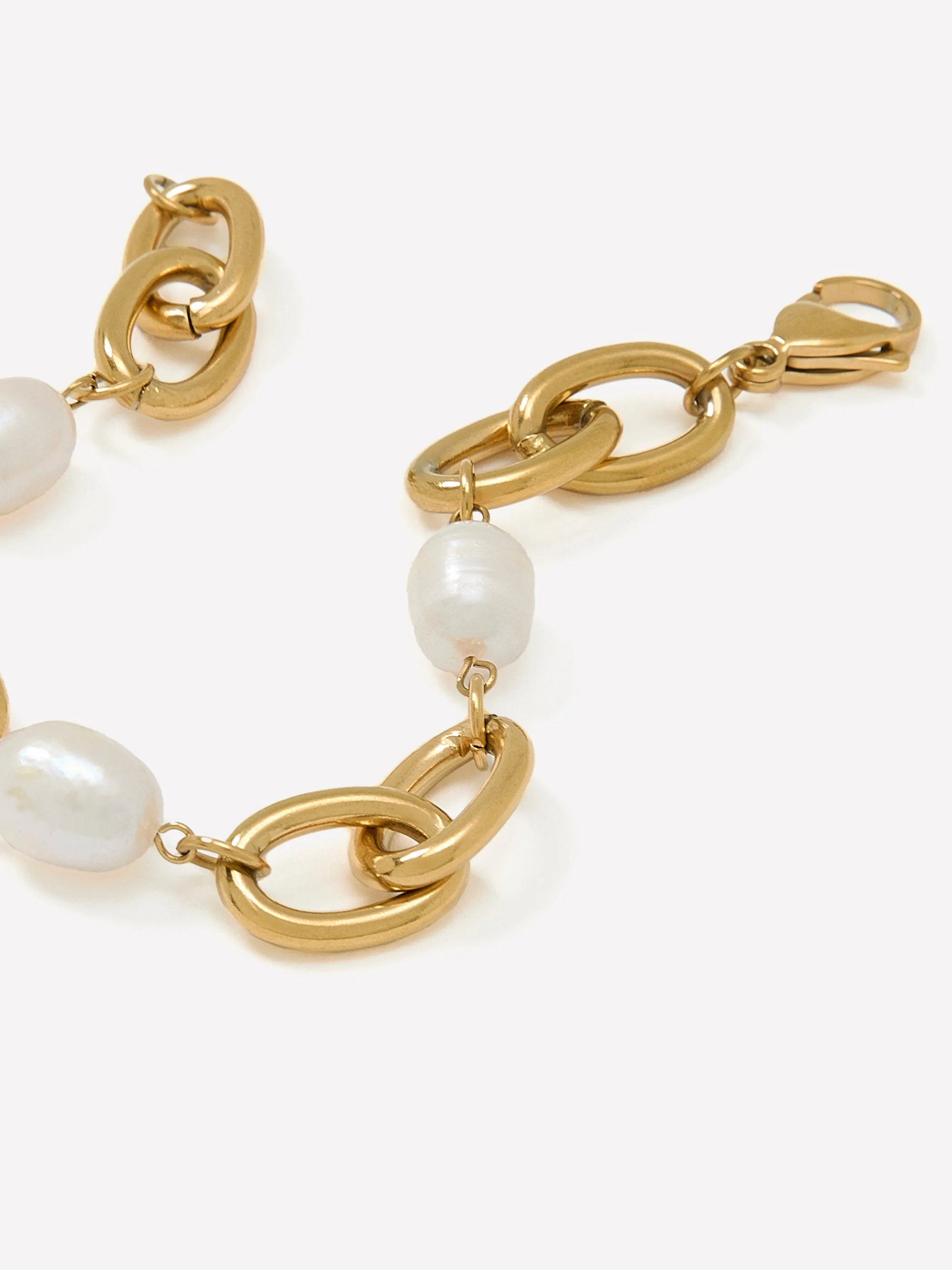 Stainless Steel Bracelet with Pearls sold by RW&CO. product image thumbnail 2