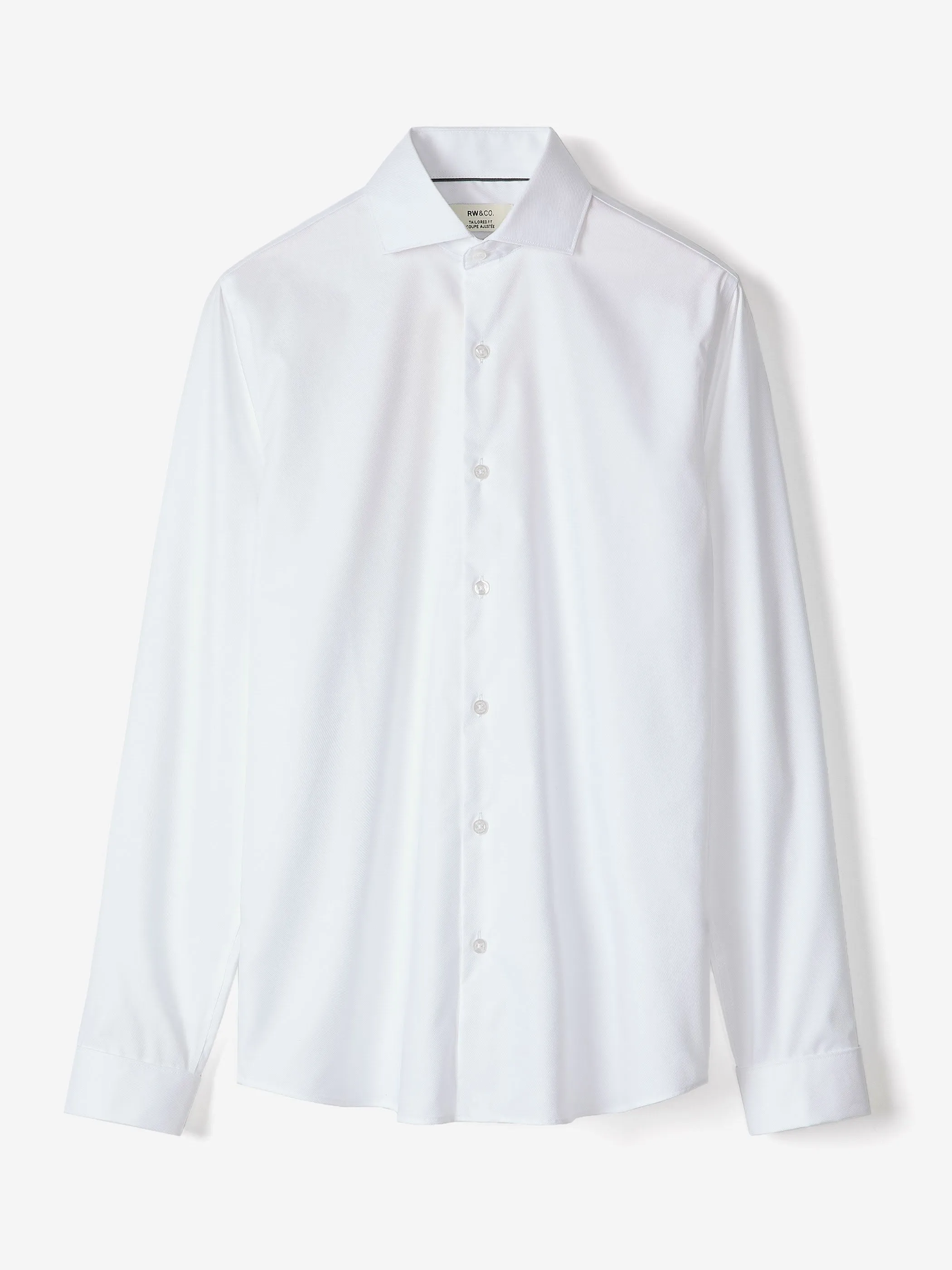 Tailored-Fit Supima Cotton Dress Shirt with Wide Spread Collar sold by RW&CO. product image thumbnail 5
