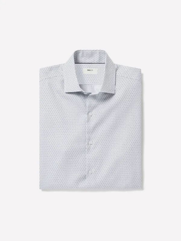 Slim-Fit Dress Shirt with Geo Floral Pattern made by RW&CO.