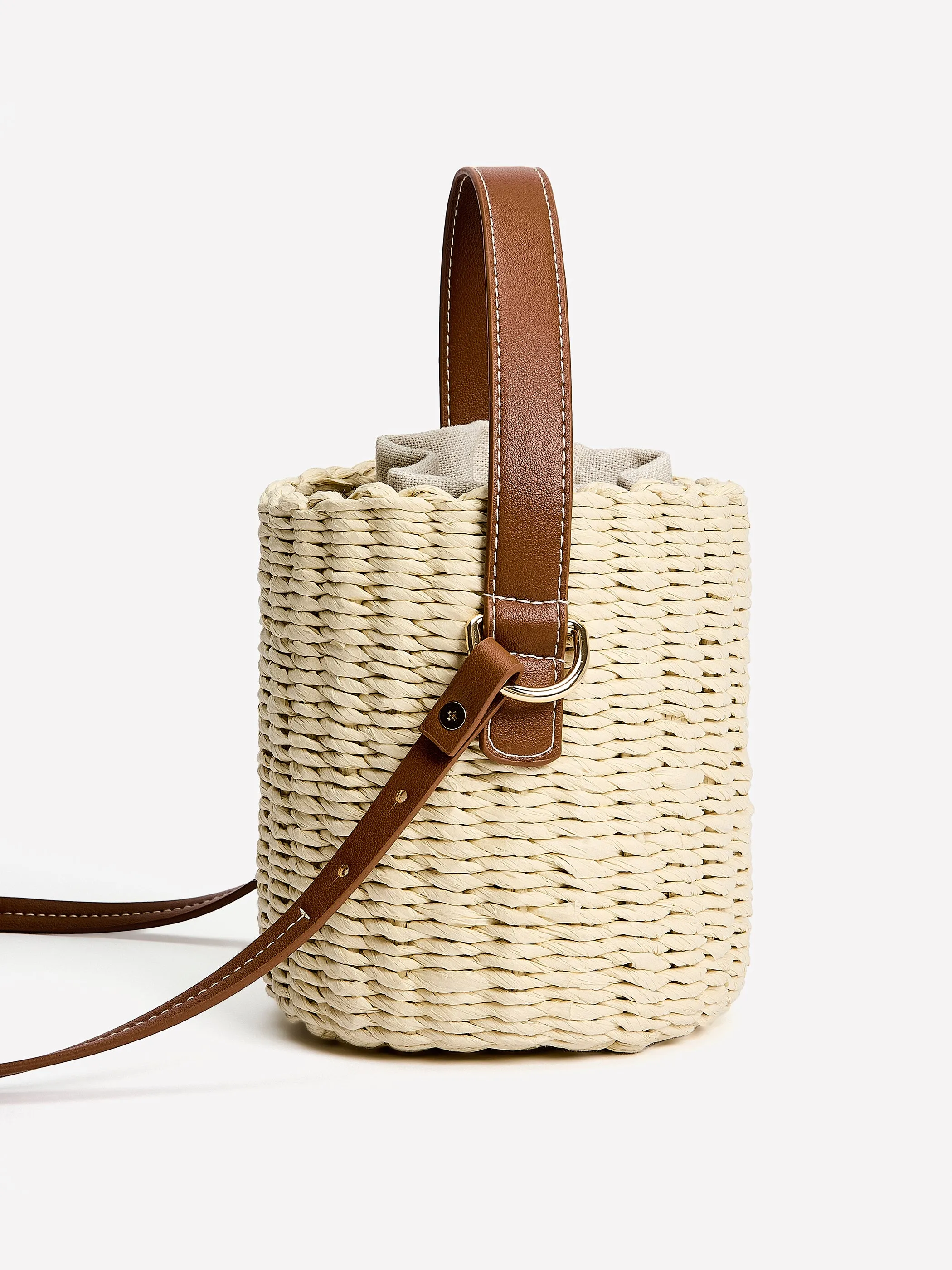 Straw Bucket Bag sold by RW&CO.
