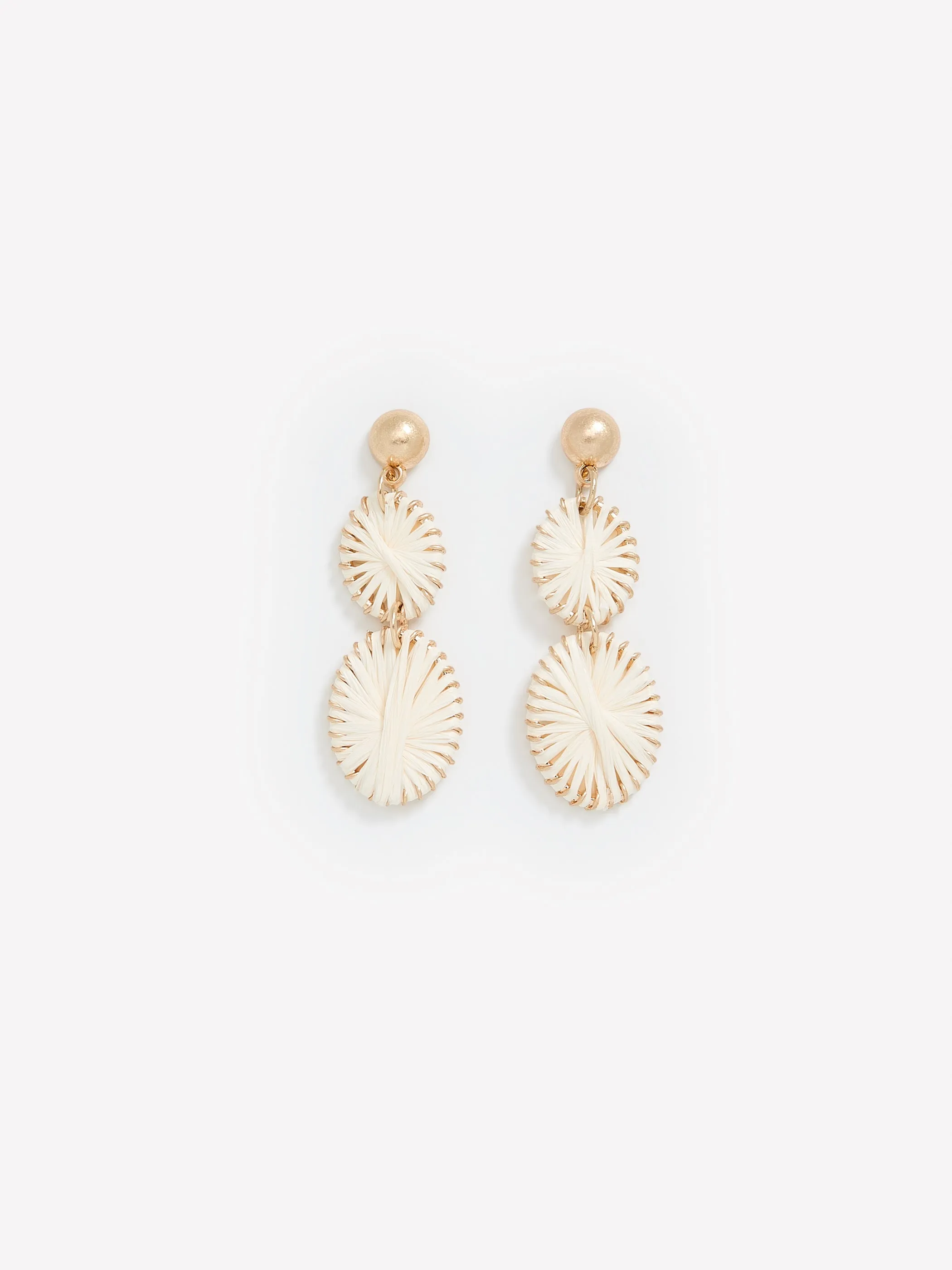 Earrings with Raffia Pendants sold by RW&CO.