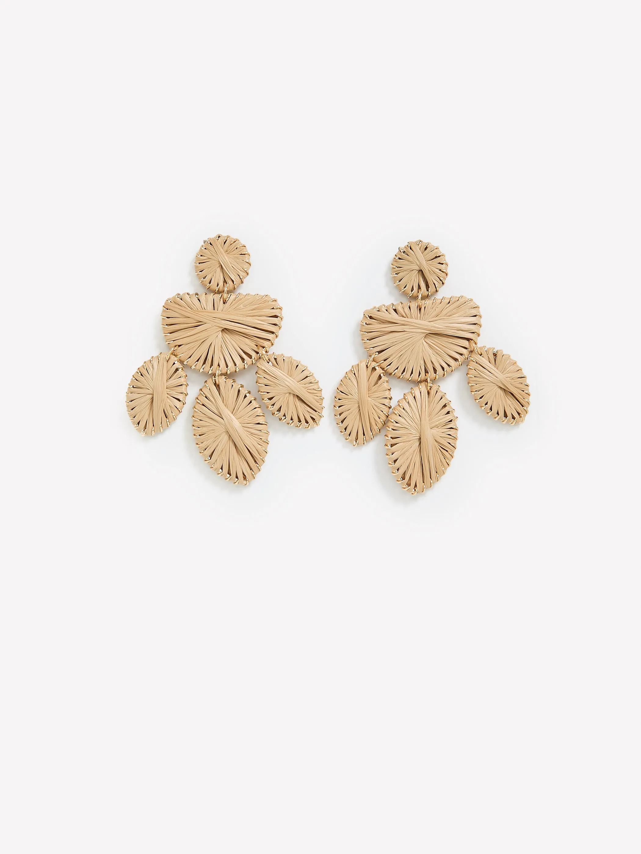 Earrings with Raffia Pendants sold by RW&CO. product image thumbnail 3