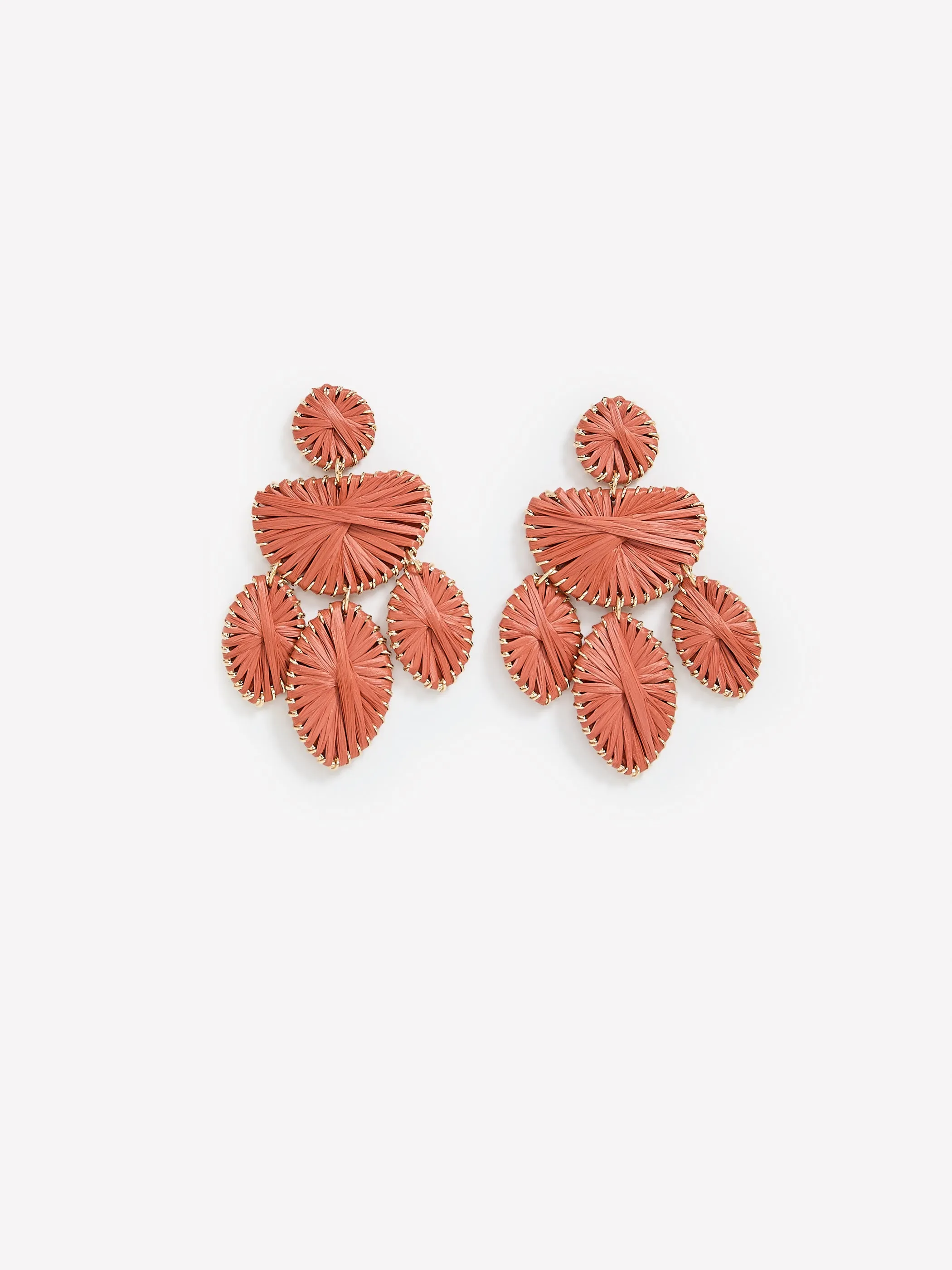Earrings with Raffia Pendants sold by RW&CO.