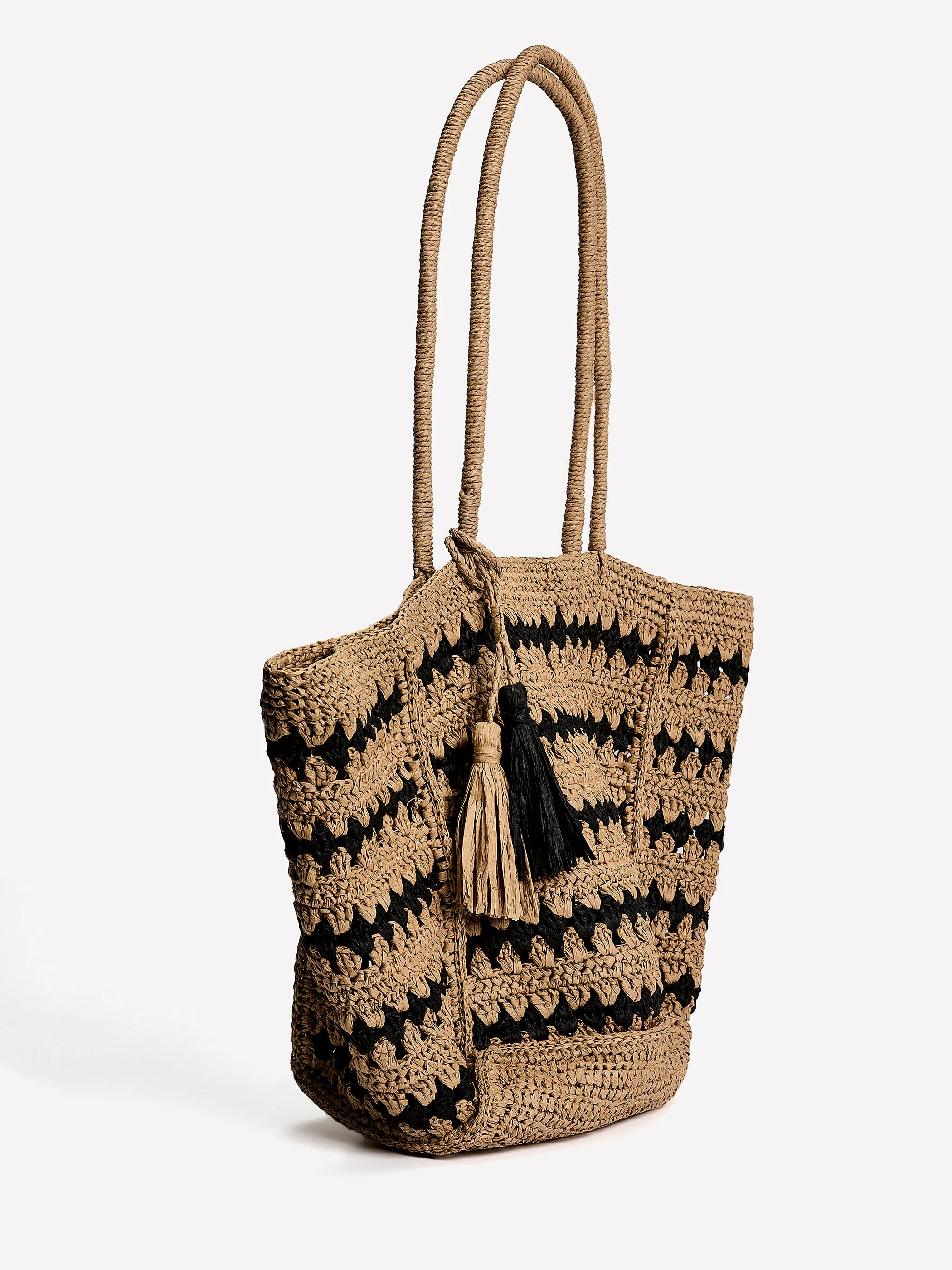 Raffia Tote Bag sold by RW&CO. product image thumbnail 2