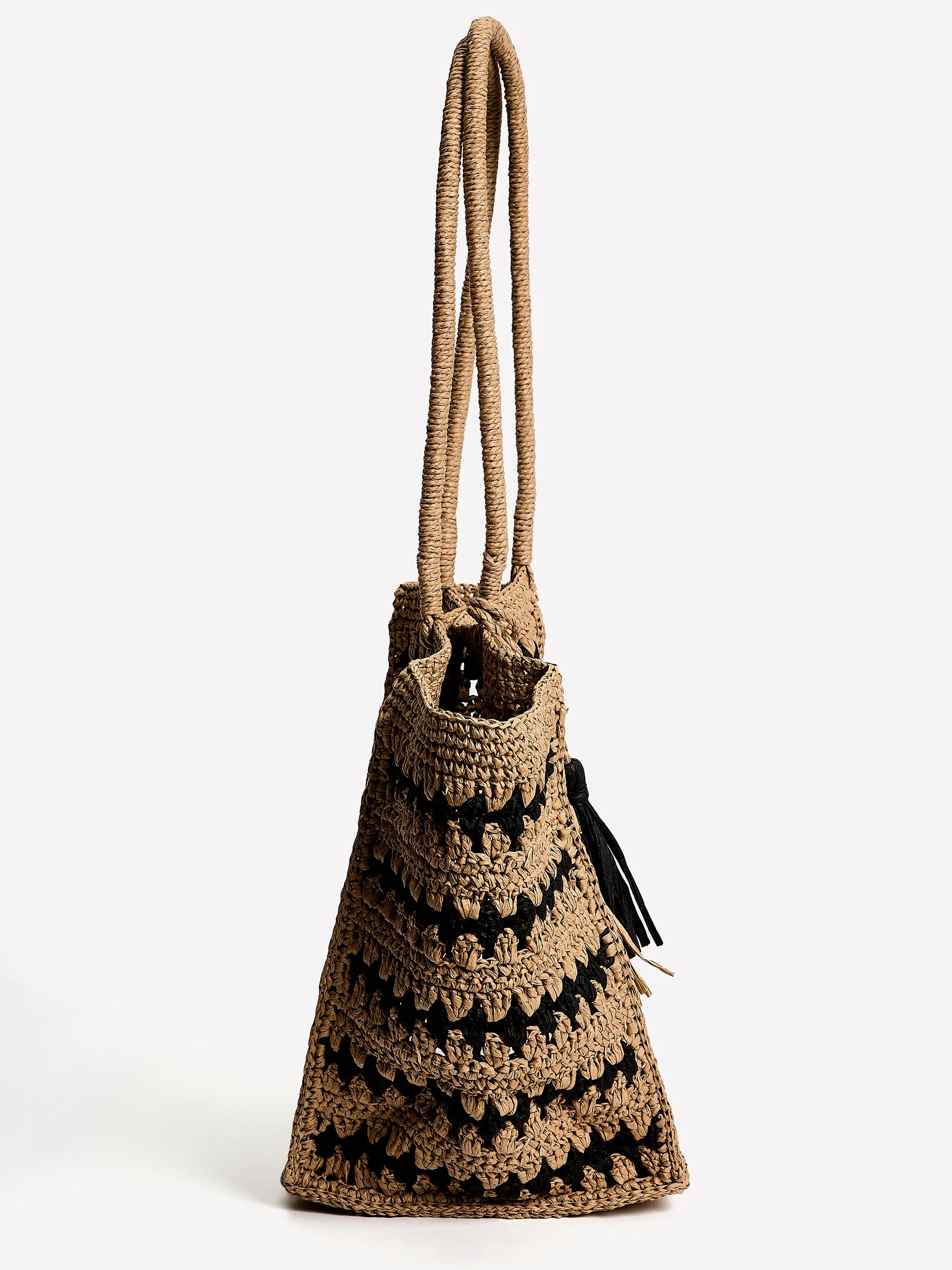 Raffia Tote Bag sold by RW&CO. product image thumbnail 3