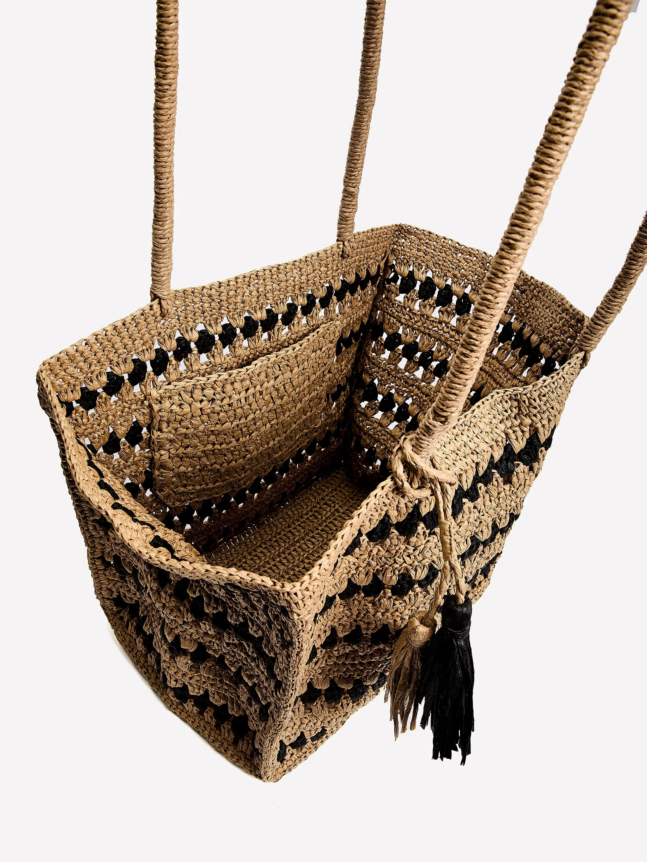 Raffia Tote Bag sold by RW&CO. product image thumbnail 4