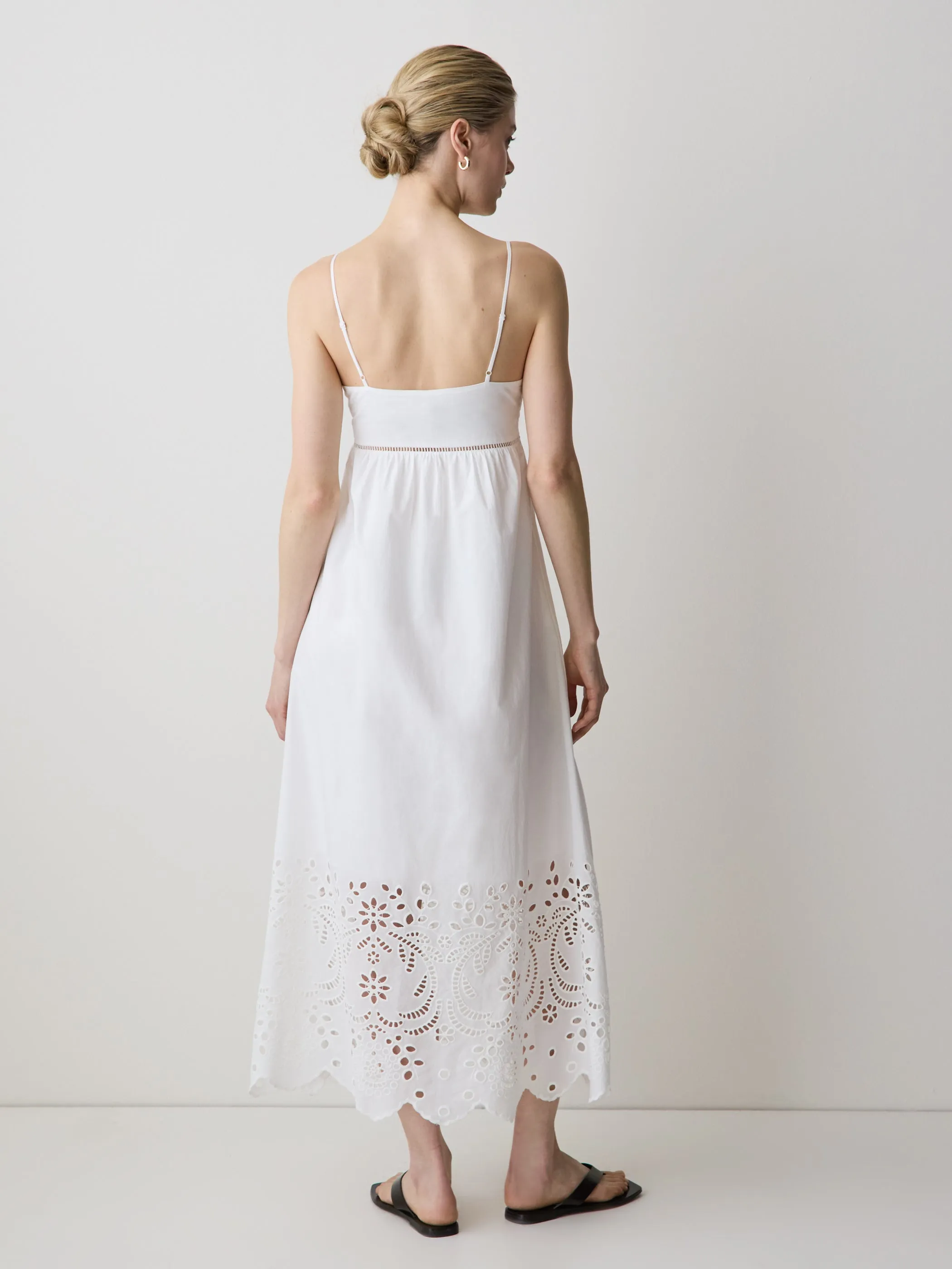Sleeveless Sweetheart Maxi Dress with Eyelets sold by RW&CO. product image thumbnail 3