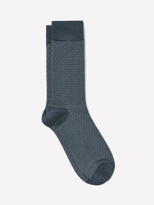 Blue Dress Socks made by RW&CO.