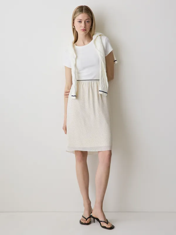 High-Rise Straight Chiffon Skirt made by RW&CO.