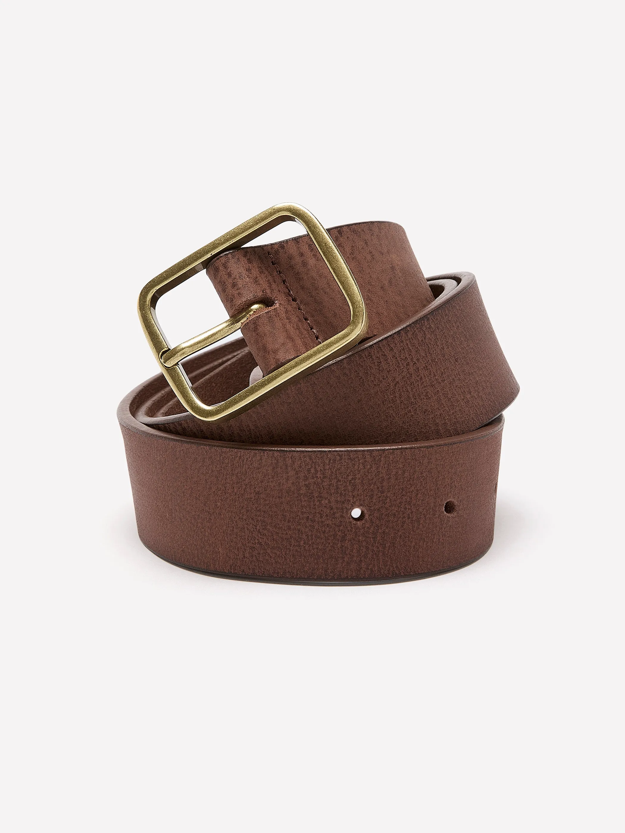 Leather Belt with Heritage-Brass Buckle sold by RW&CO. product image thumbnail 4