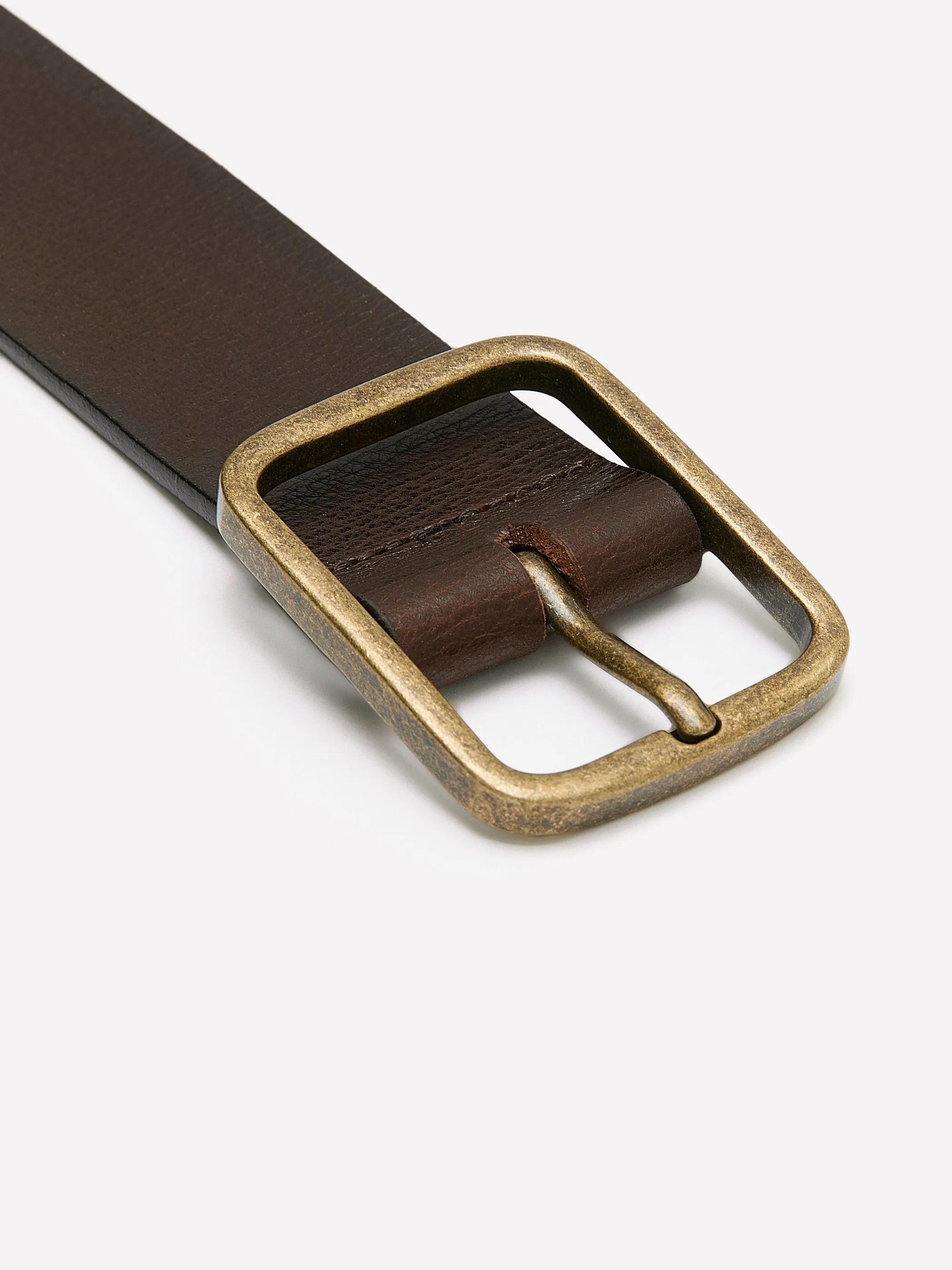 Leather Belt with Heritage-Brass Buckle sold by RW&CO. product image thumbnail 3