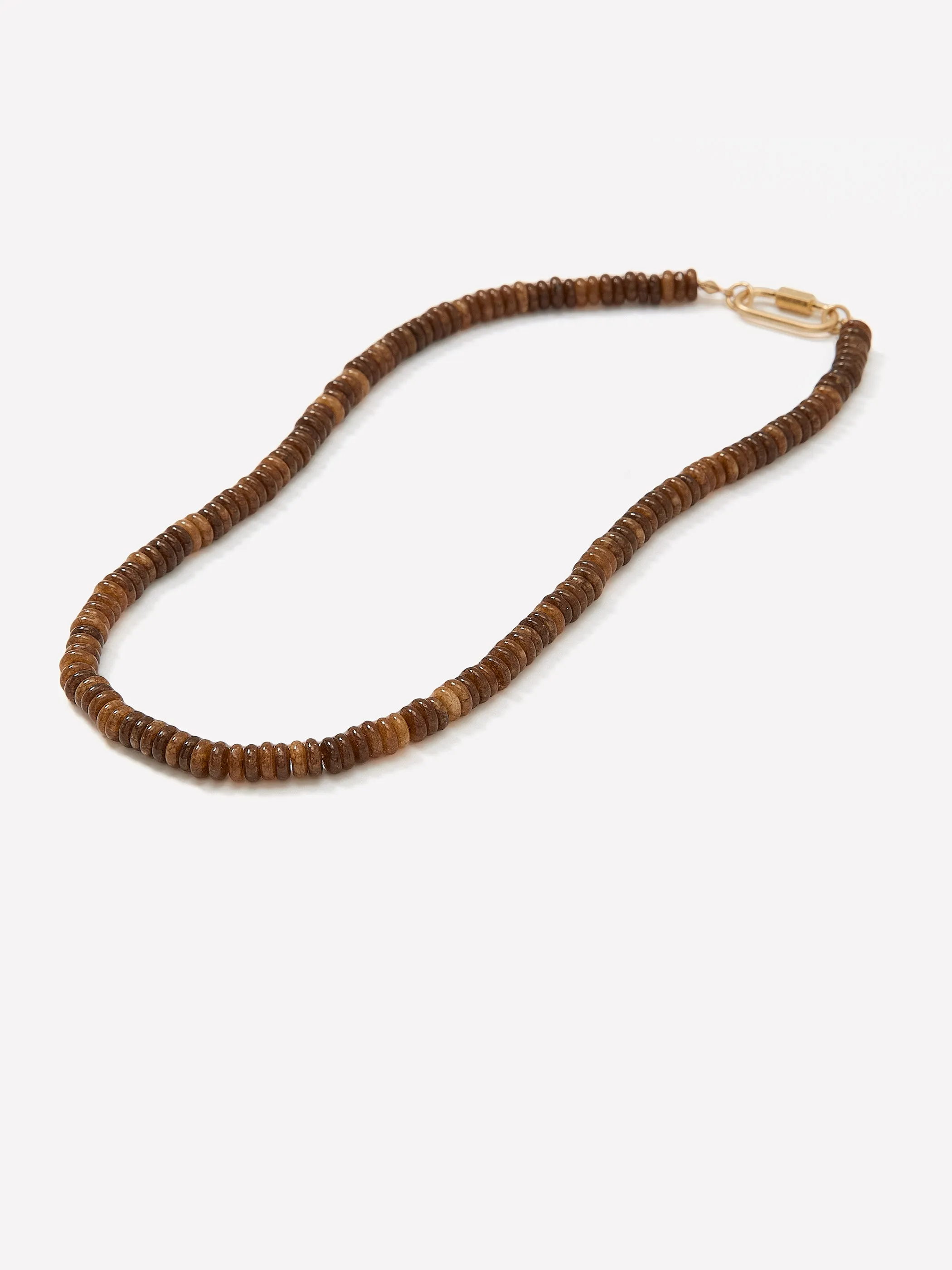 Beaded Carabiner Necklace sold by RW&CO.