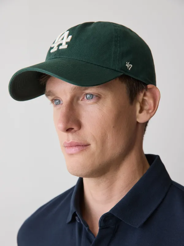 Green Classic '47 Clean Up Cap - LA Dodgers made by RW&CO.