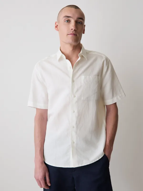 Short-Sleeve Linen Shirt made by RW&CO.