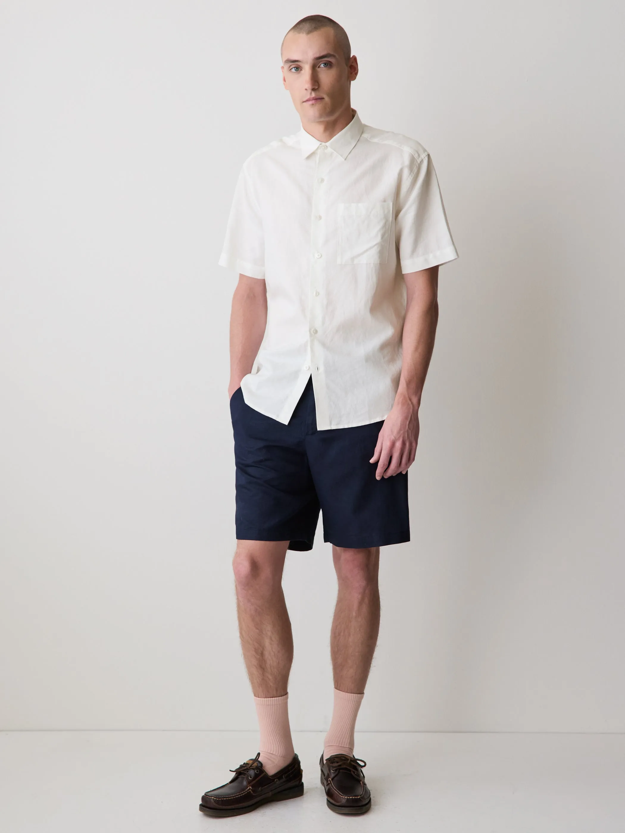 Short-Sleeve Linen Shirt sold by RW&CO. product image thumbnail 2