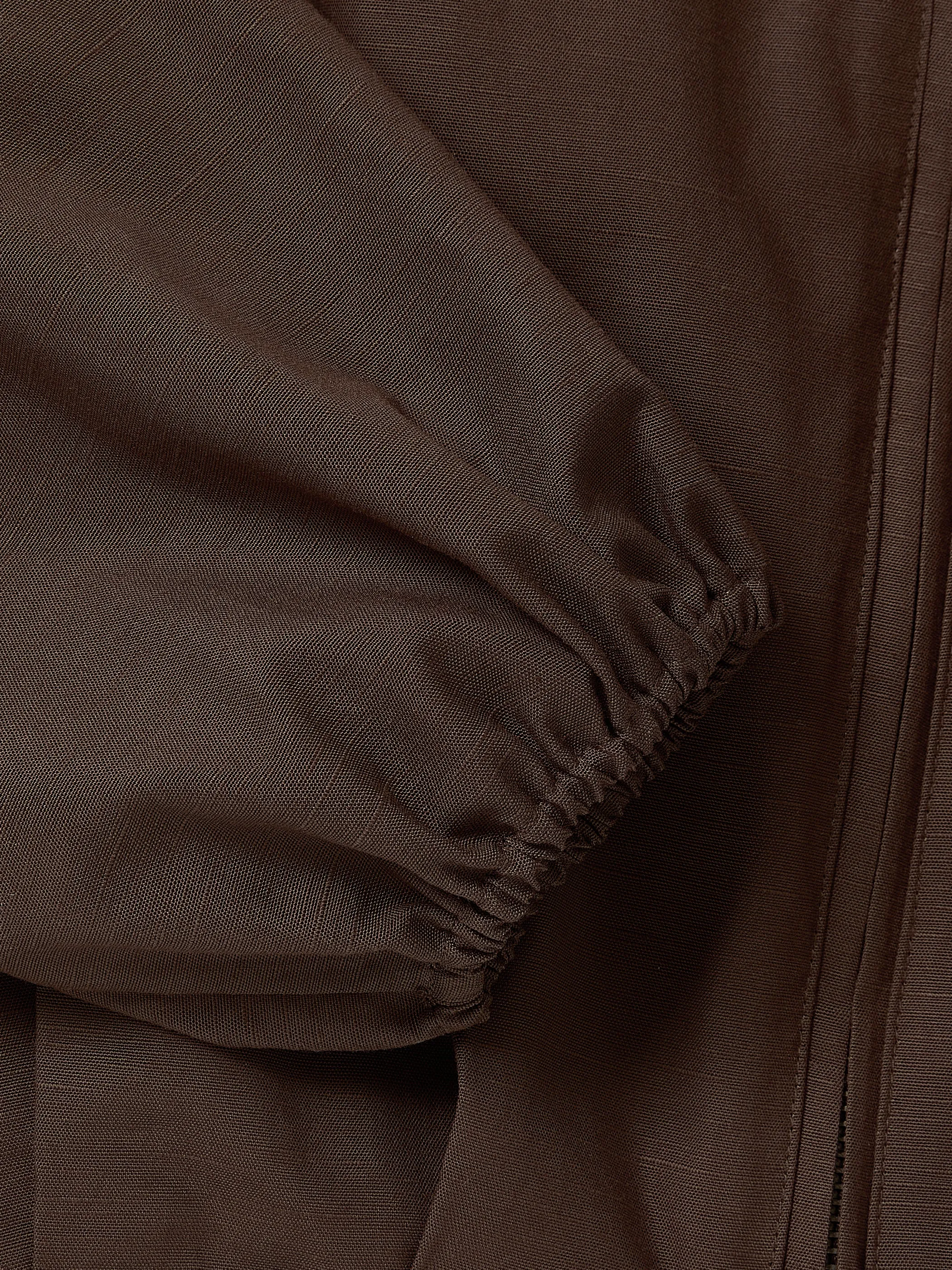 Short Bomber Jacket with Cinched Waist sold by RW&CO. product image thumbnail 5