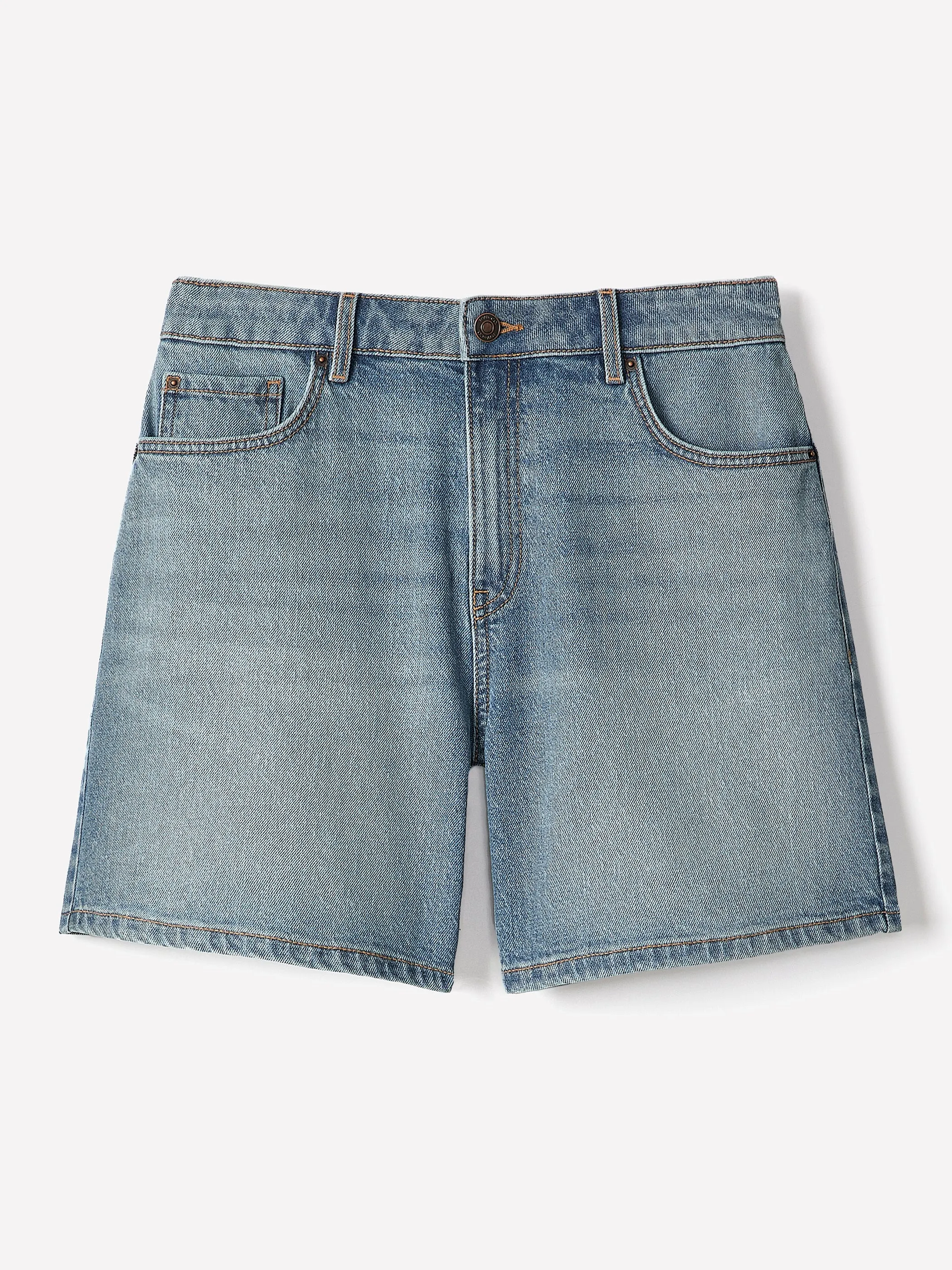 High-Rise Denim Shorts sold by RW&CO. product image thumbnail 5