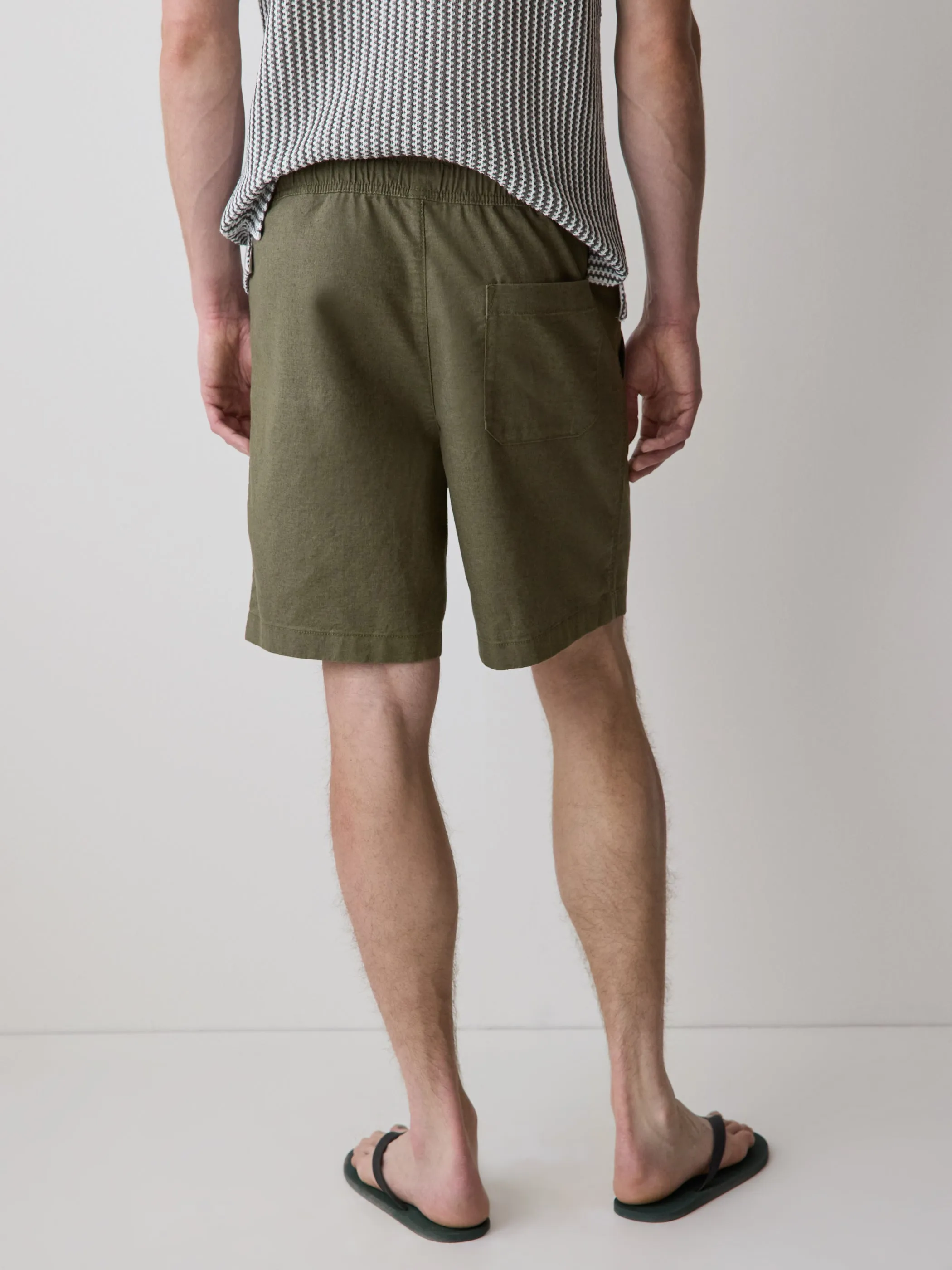 Linen-Blend Shorts with Elastic Waistband sold by RW&CO. product image thumbnail 3