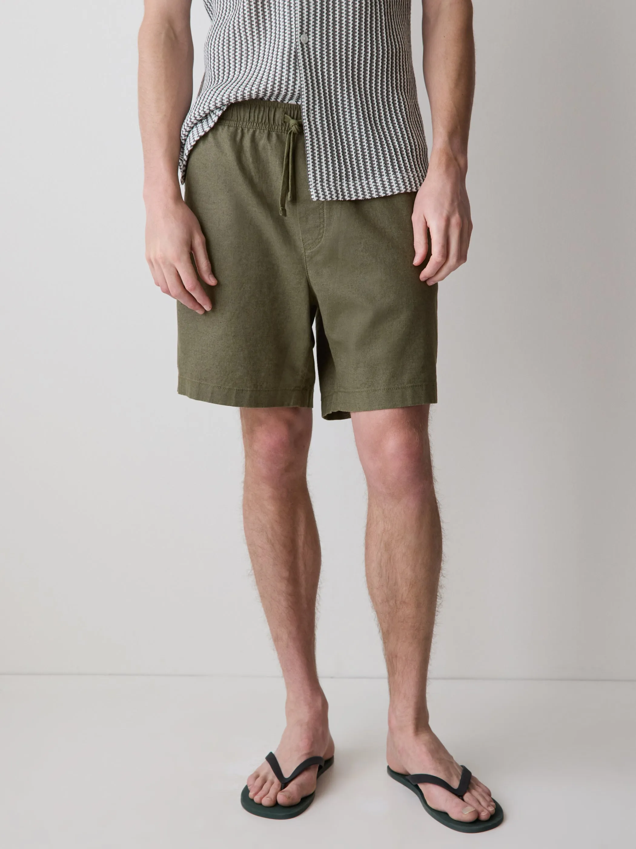 Linen-Blend Shorts with Elastic Waistband sold by RW&CO. product image thumbnail 2