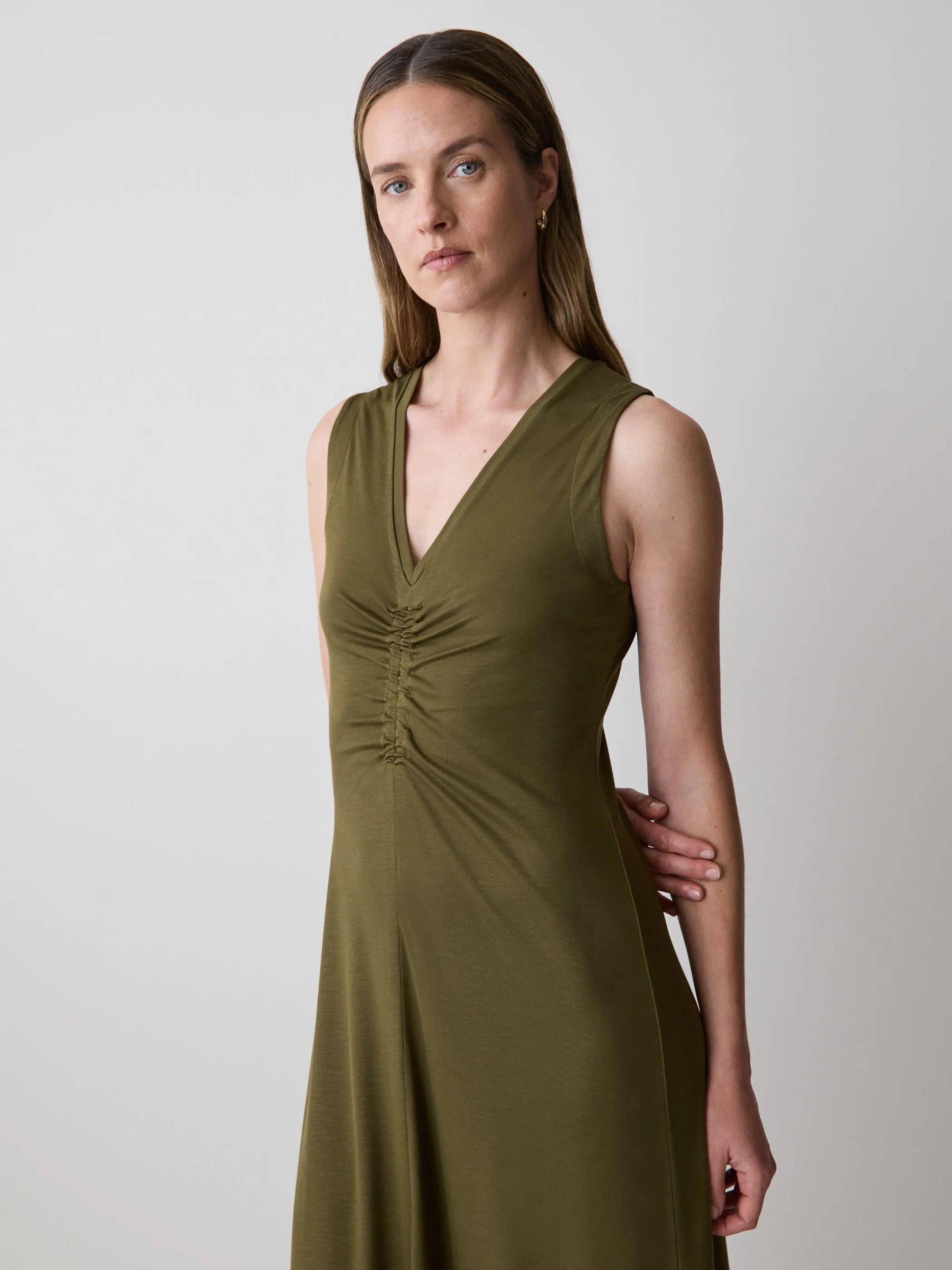 Sleeveless V-Neck Midi Dress sold by RW&CO. product image thumbnail 2