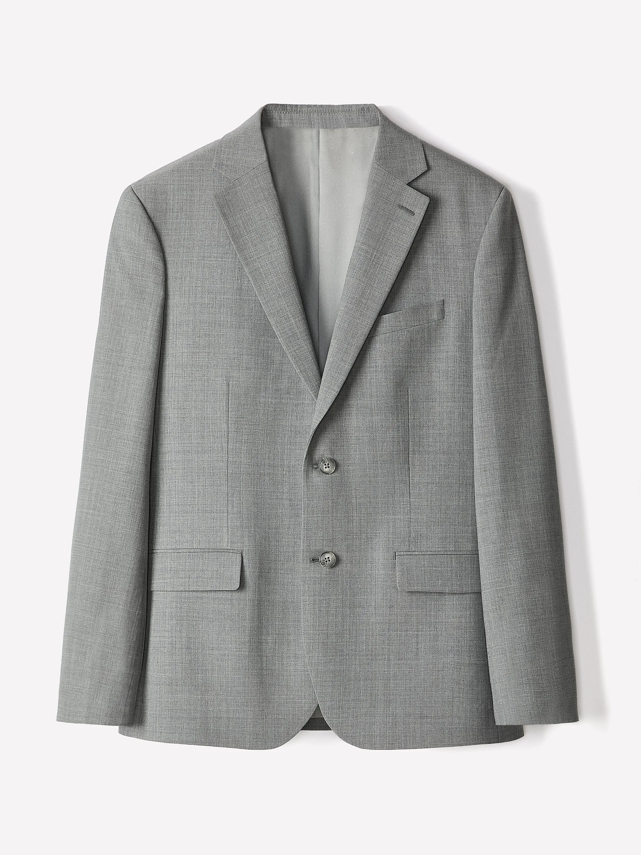 Grey Slim-Fit Wool Suit Blazer sold by RW&CO. product image thumbnail 5