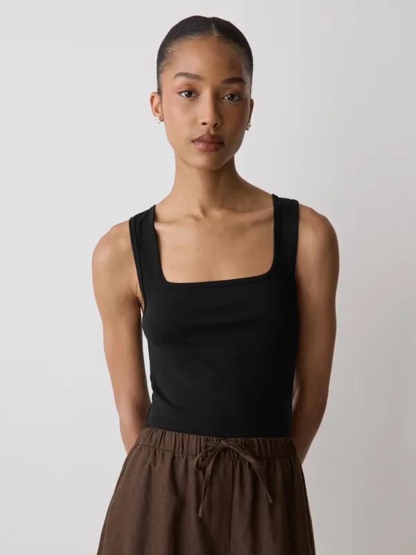 Square-Neck Cami with Wide Straps made by RW&CO.