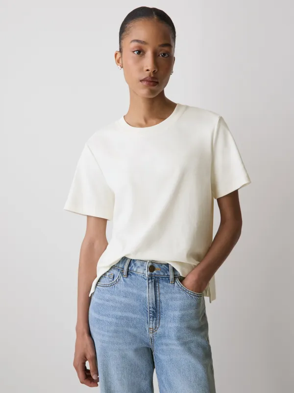 Short-Sleeve Cotton Basic Tee made by RW&CO.