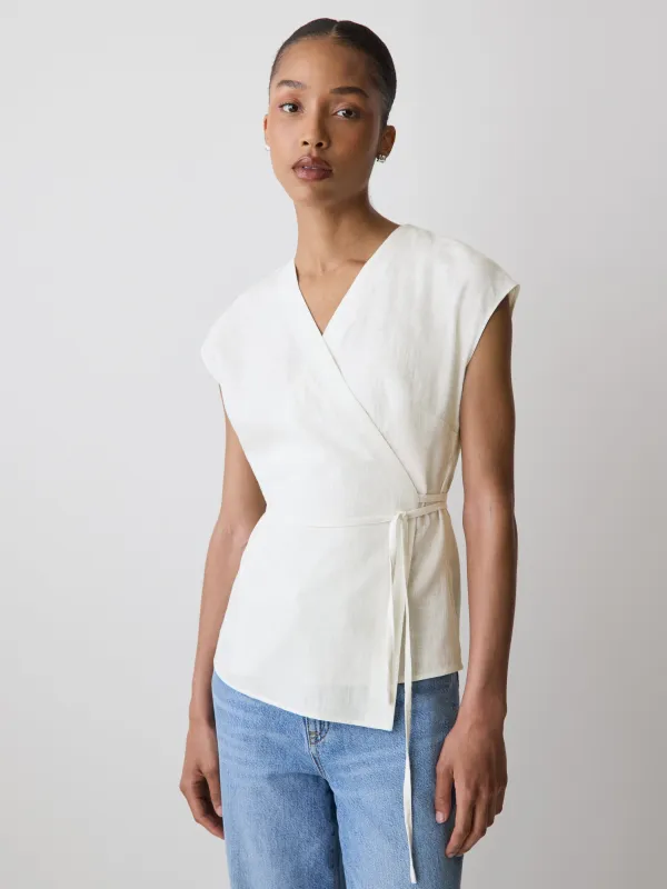 Extended-Sleeve Wrap Blouse made by RW&CO.