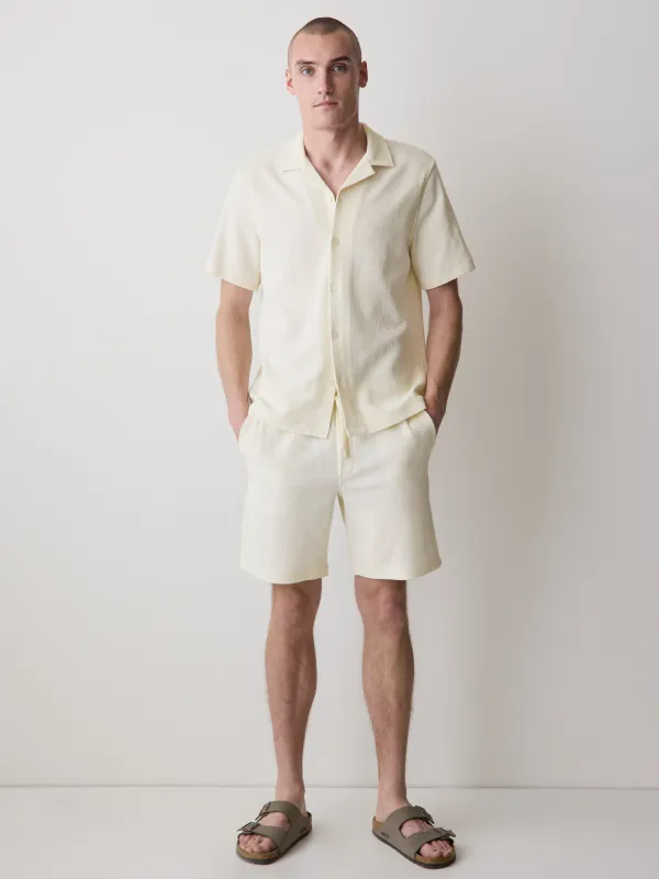 Ribbed Knit Short with Elastic Waistband made by RW&CO.