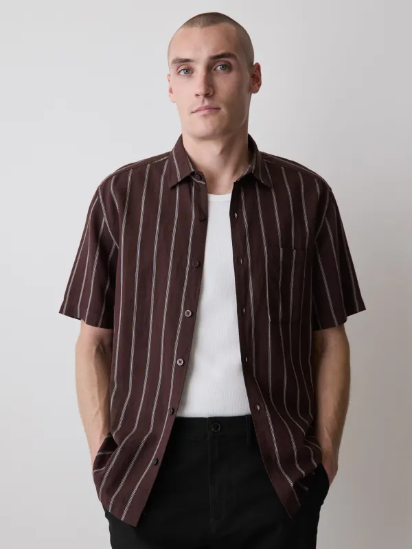 Striped Short-Sleeve Shirt made by RW&CO.