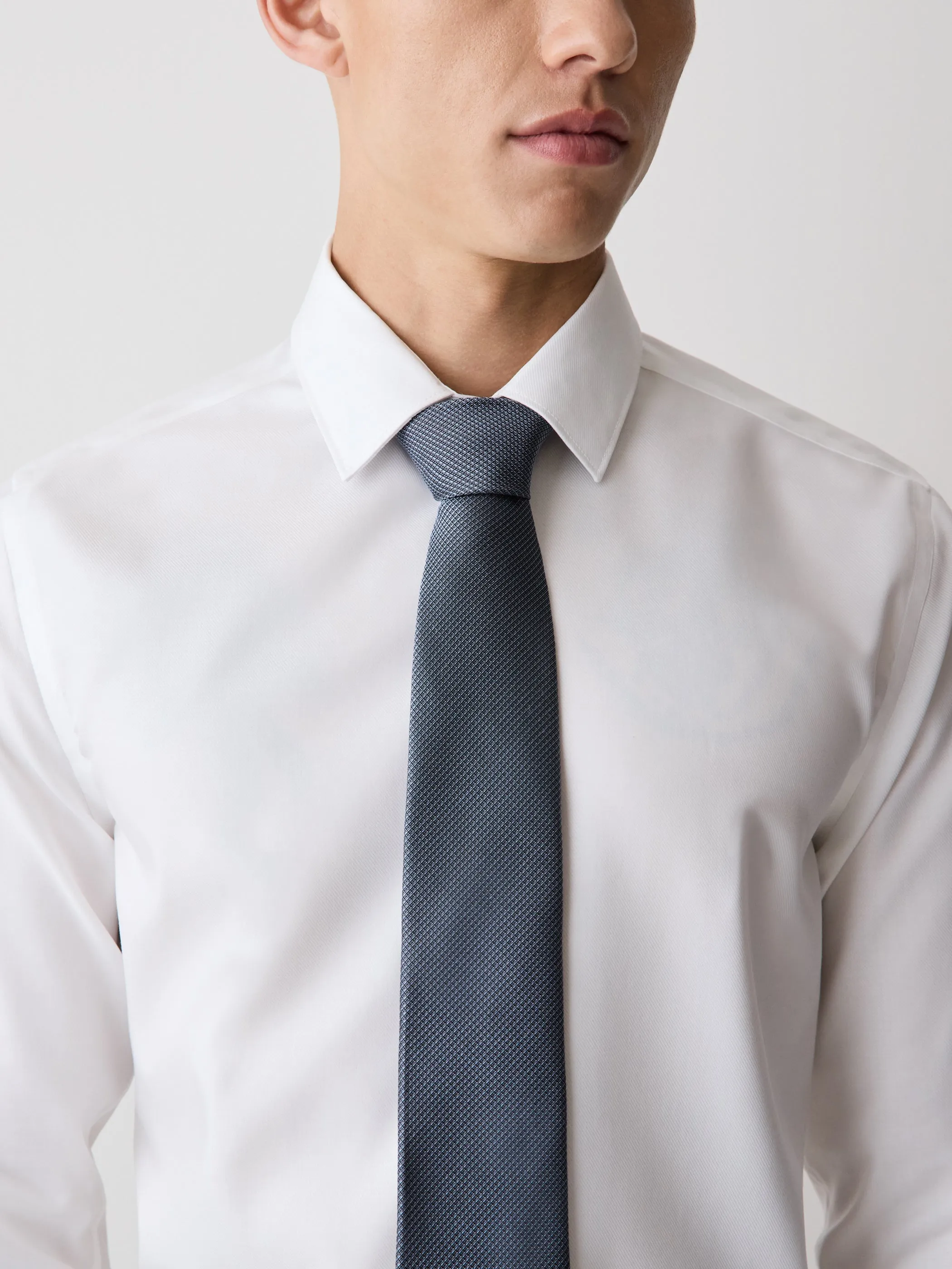 Solid Regular Textured Tie sold by RW&CO. product image thumbnail 3