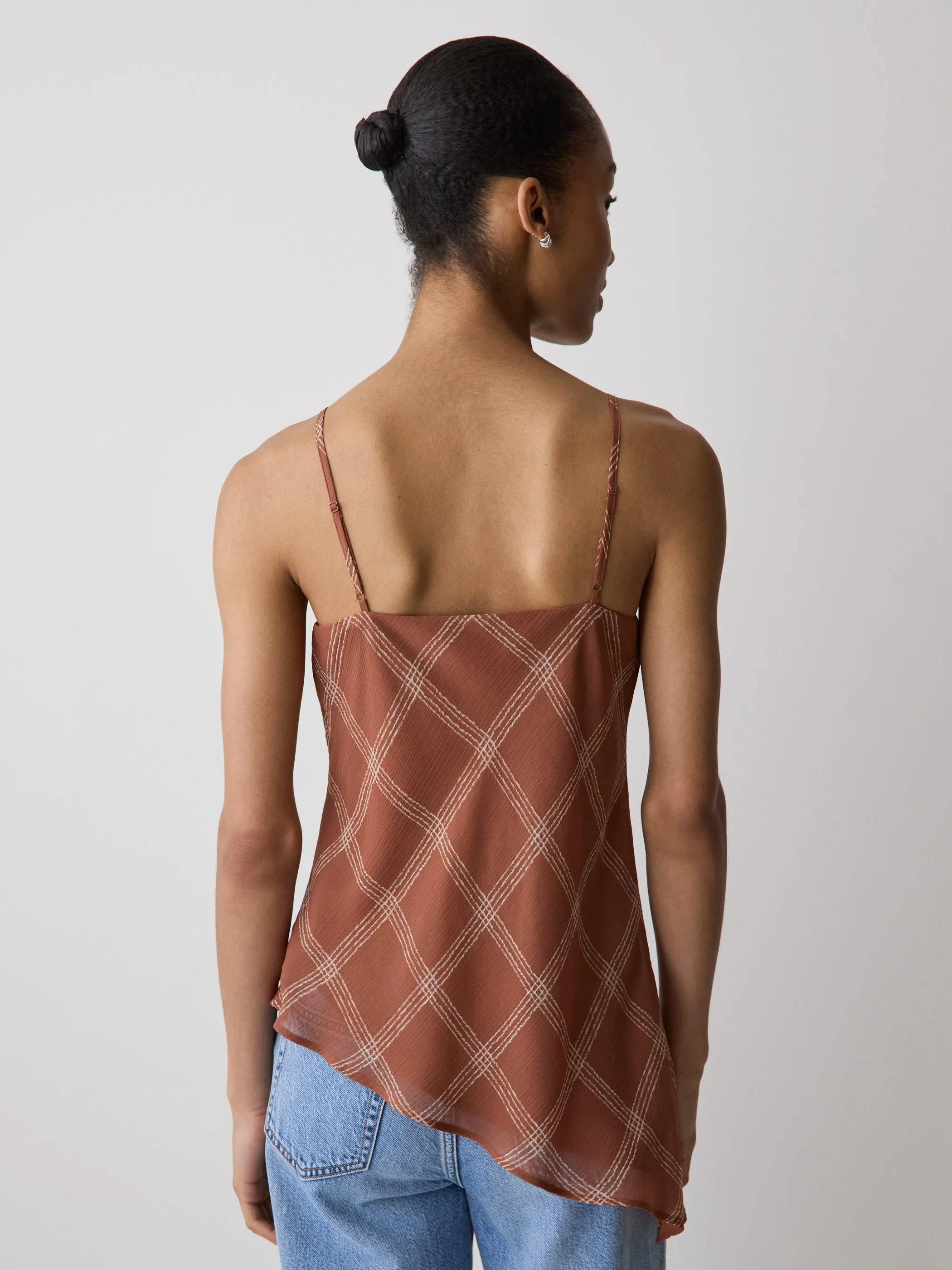Sleeveless Square-Neck Blouse with Asymmetrical Hem sold by RW&CO. product image thumbnail 3