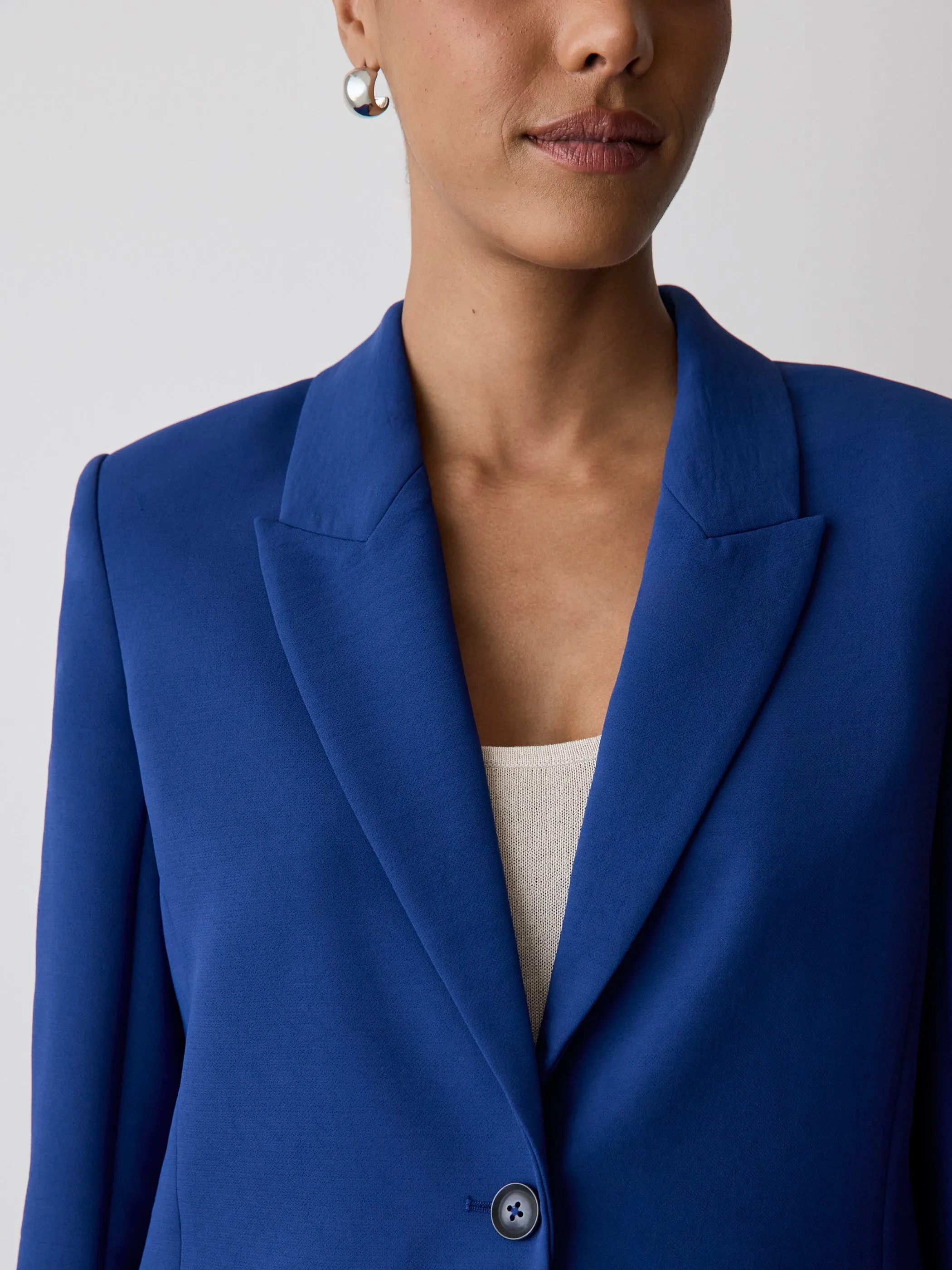Relaxed-Fit Two-Button Blazer sold by RW&CO. product image thumbnail 4