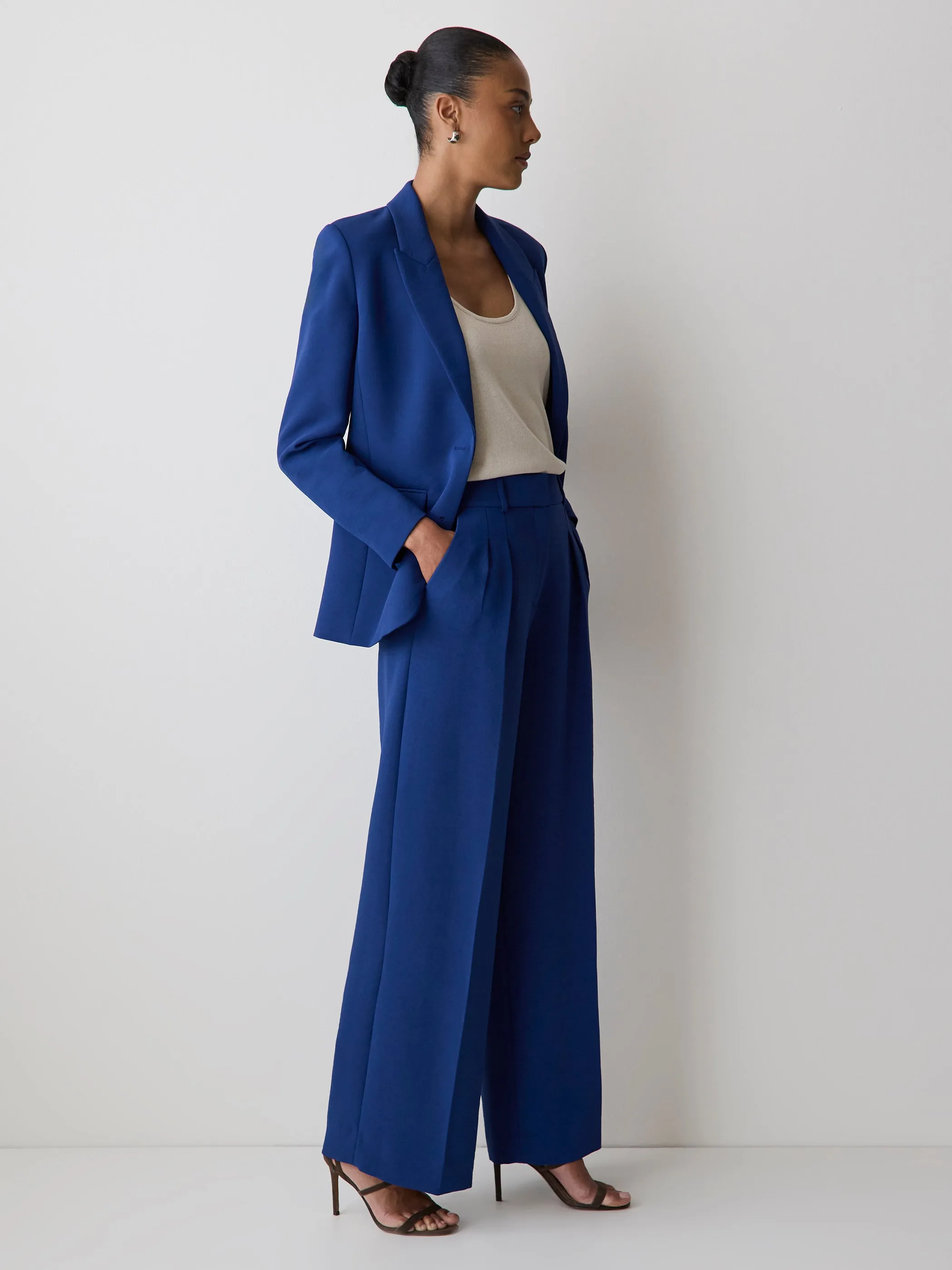 Relaxed-Fit Two-Button Blazer sold by RW&CO.