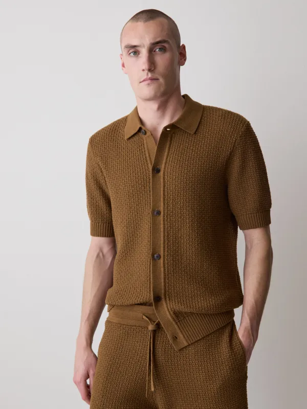 Short-Sleeve Shirt Sweater made by RW&CO.
