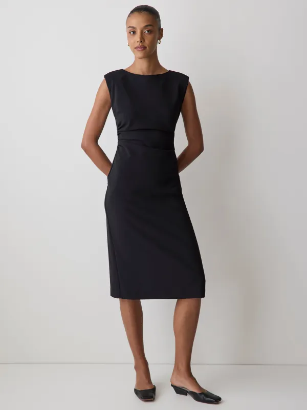 Sleeveless Crew-Neck Midi Dress made by RW&CO.