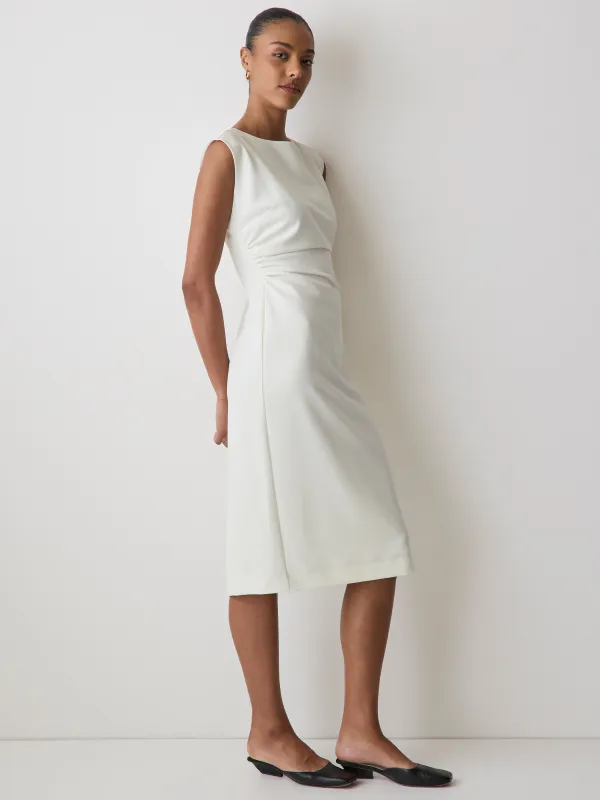 Sleeveless Crew-Neck Midi Dress made by RW&CO.