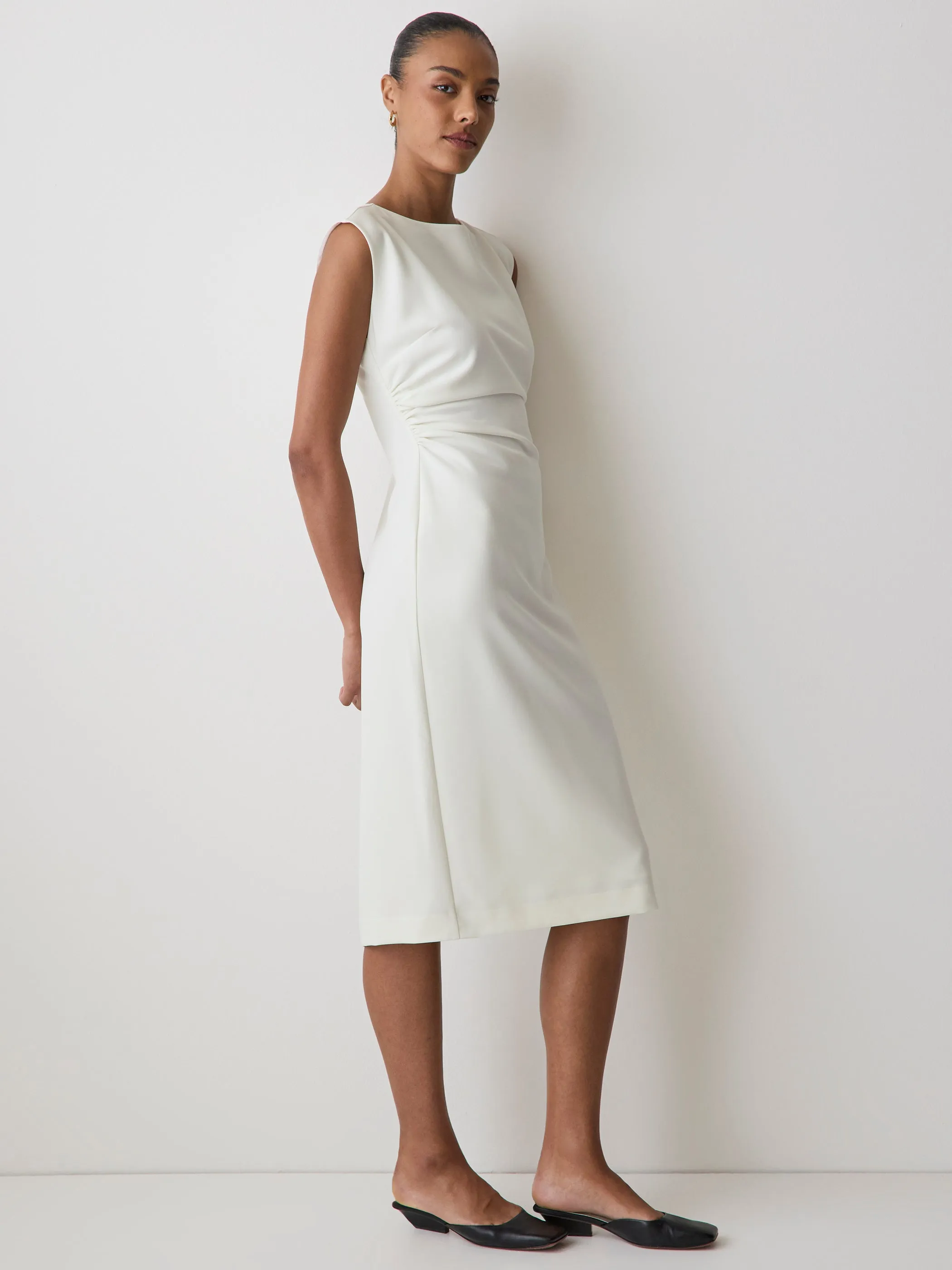 Sleeveless Crew-Neck Midi Dress sold by RW&CO.